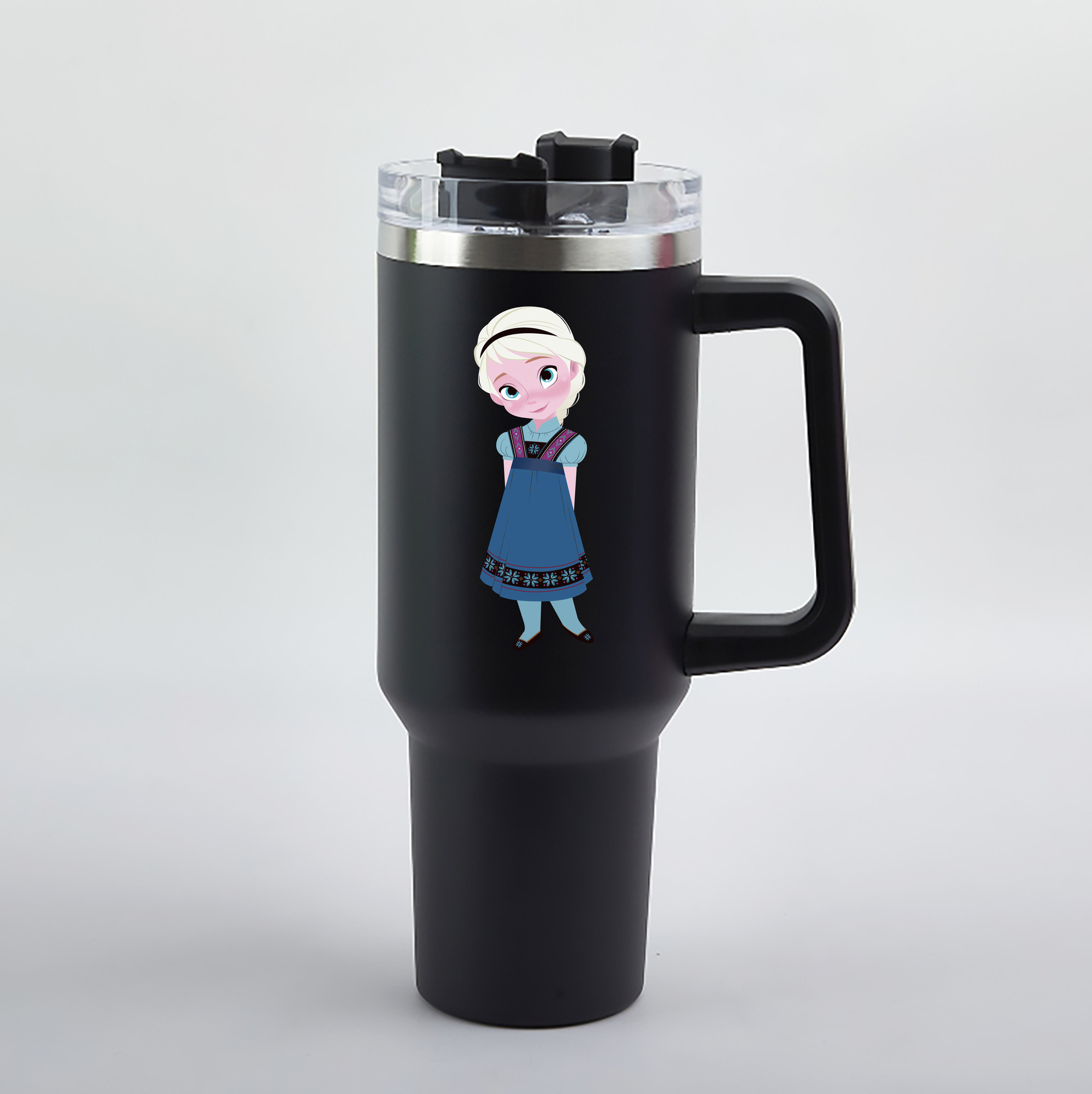 （画像用） アナと雪の女王 アンナ エルサ Frozen Anna Elsa 1200mL車用タンブラー（カラープリント）