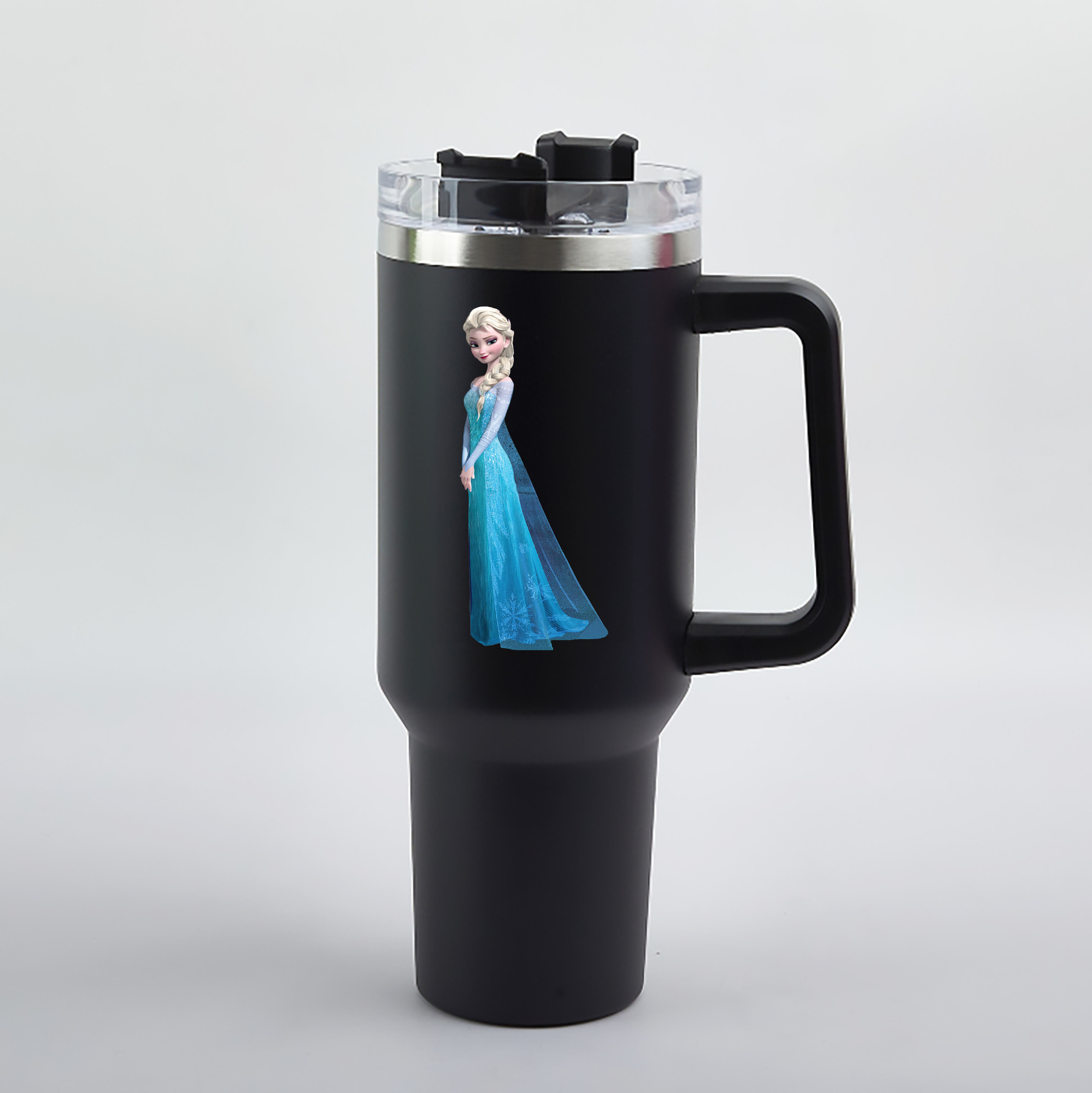 （画像用） アナと雪の女王 アンナ エルサ Frozen Anna Elsa 1200mL車用タンブラー（カラープリント）