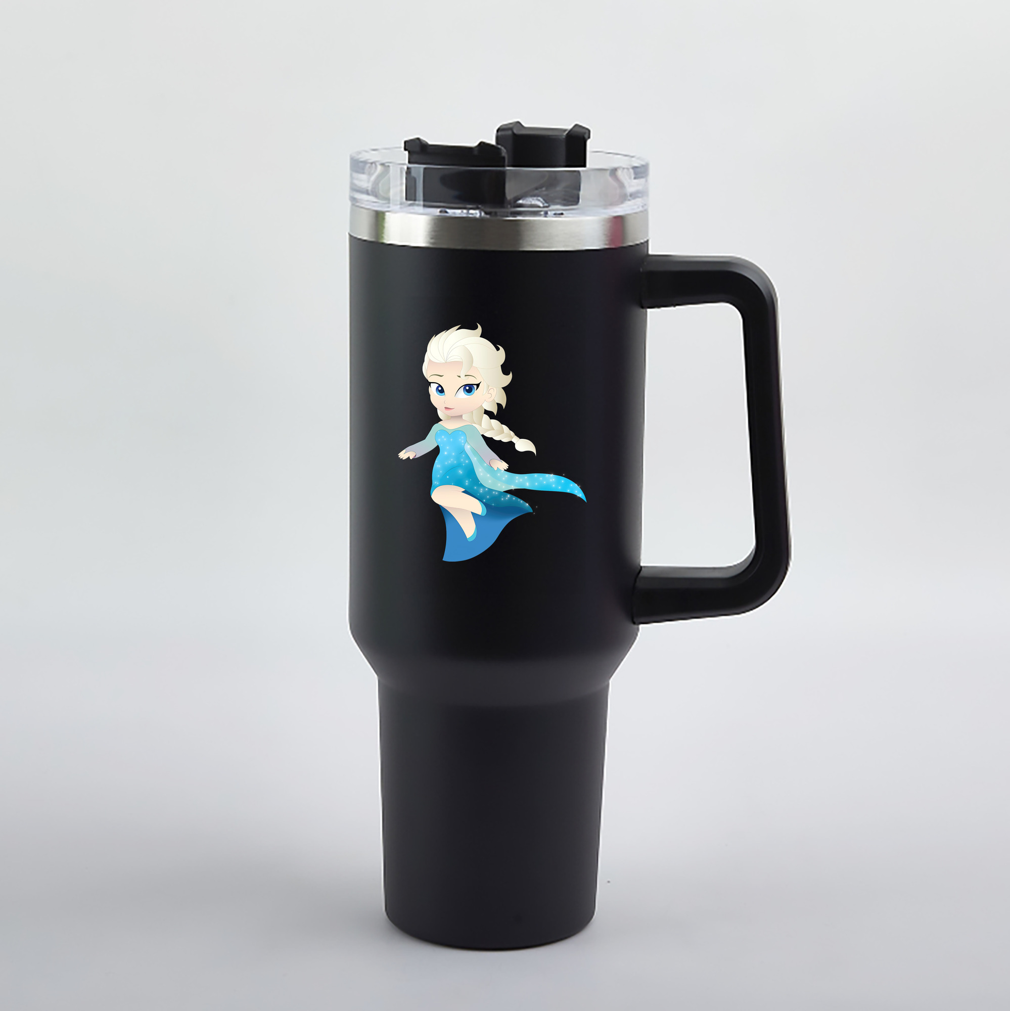 （画像用） アナと雪の女王 アンナ エルサ Frozen Anna Elsa 1200mL車用タンブラー（カラープリント）