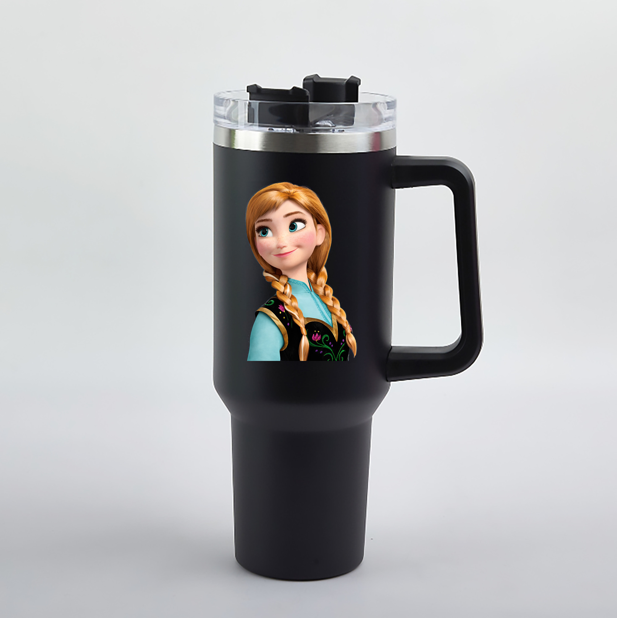 （画像用） アナと雪の女王 アンナ エルサ Frozen Anna Elsa 1200mL車用タンブラー（カラープリント）