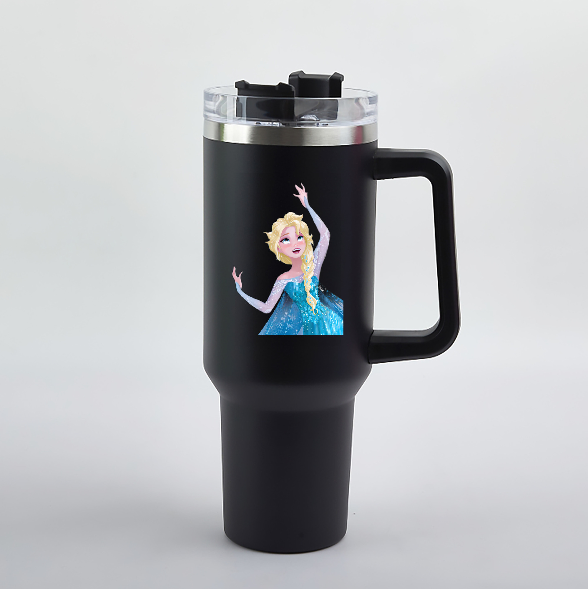 （画像用） アナと雪の女王 アンナ エルサ Frozen Anna Elsa 1200mL車用タンブラー（カラープリント）