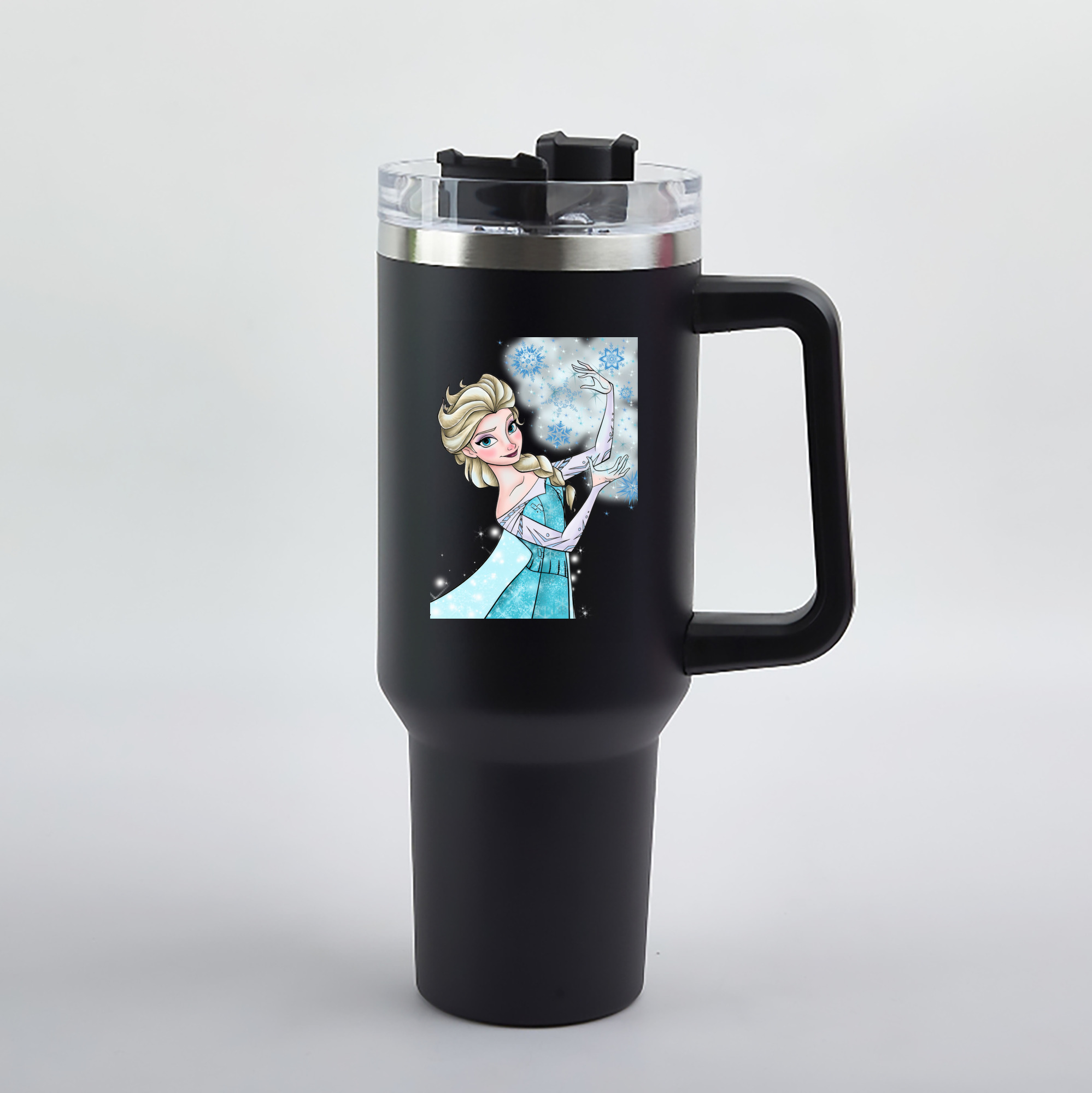 （画像用） アナと雪の女王 アンナ エルサ Frozen Anna Elsa 1200mL車用タンブラー（カラープリント）