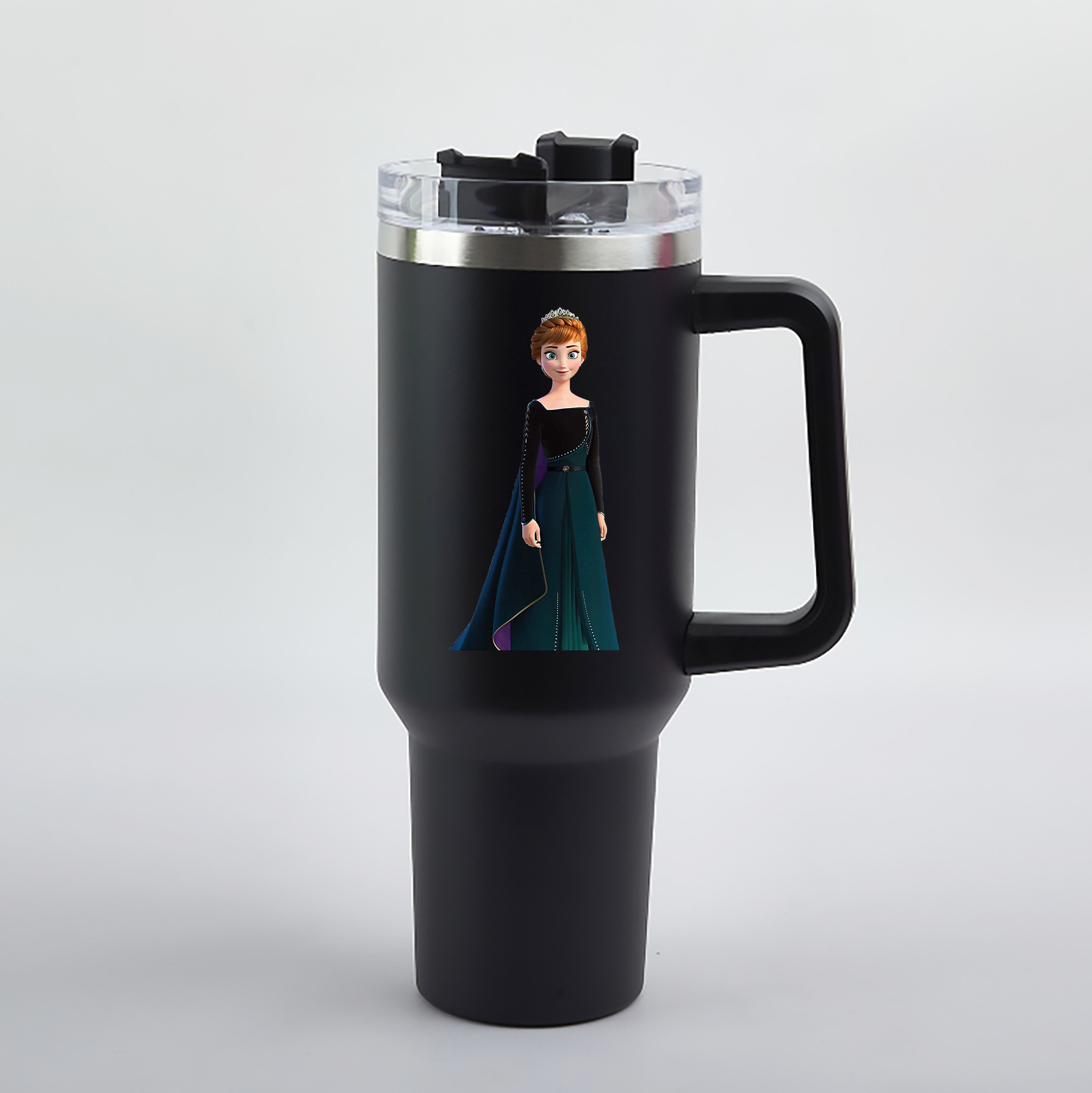 （画像用） アナと雪の女王 アンナ エルサ Frozen Anna Elsa 1200mL車用タンブラー（カラープリント）