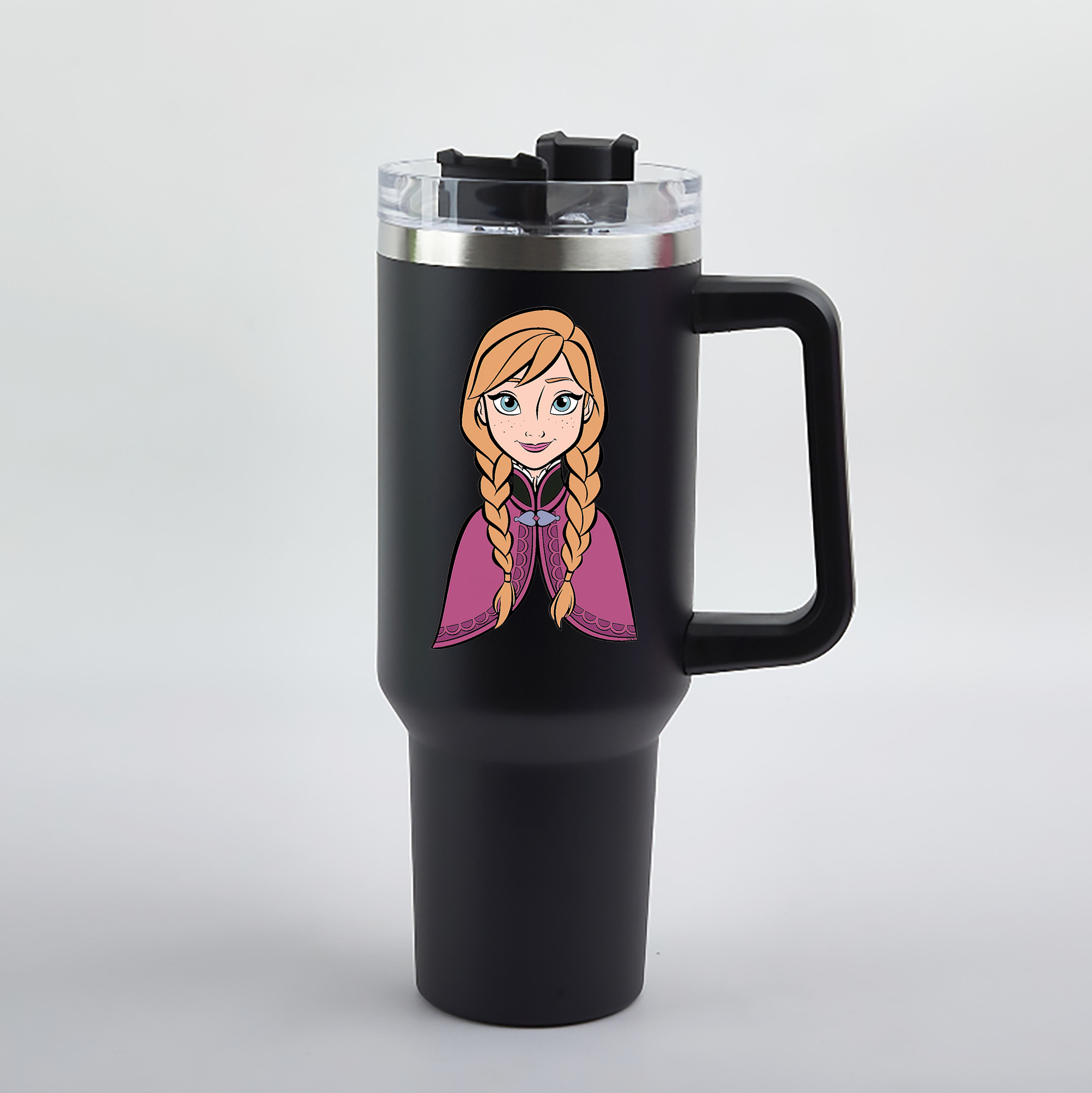 （画像用） アナと雪の女王 アンナ エルサ Frozen Anna Elsa 1200mL車用タンブラー（カラープリント）