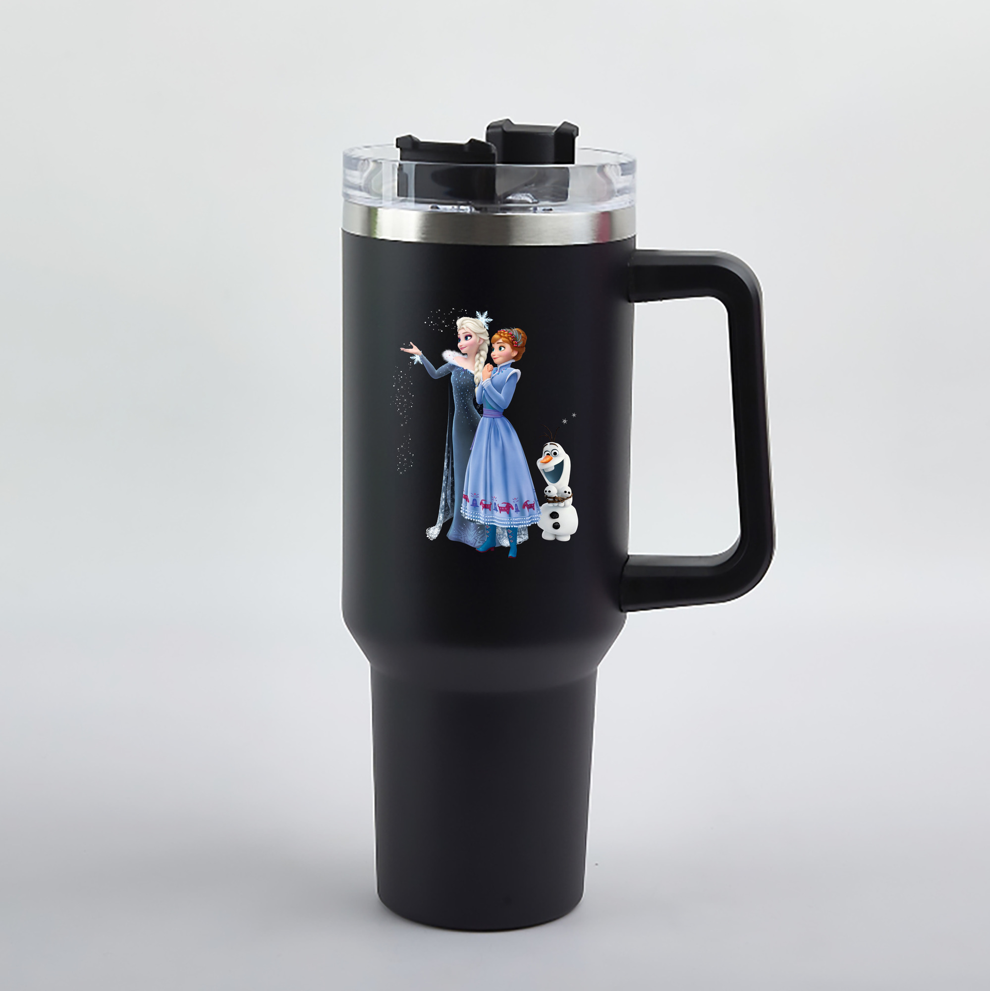 （画像用） アナと雪の女王 アンナ エルサ Frozen Anna Elsa 1200mL車用タンブラー（カラープリント）