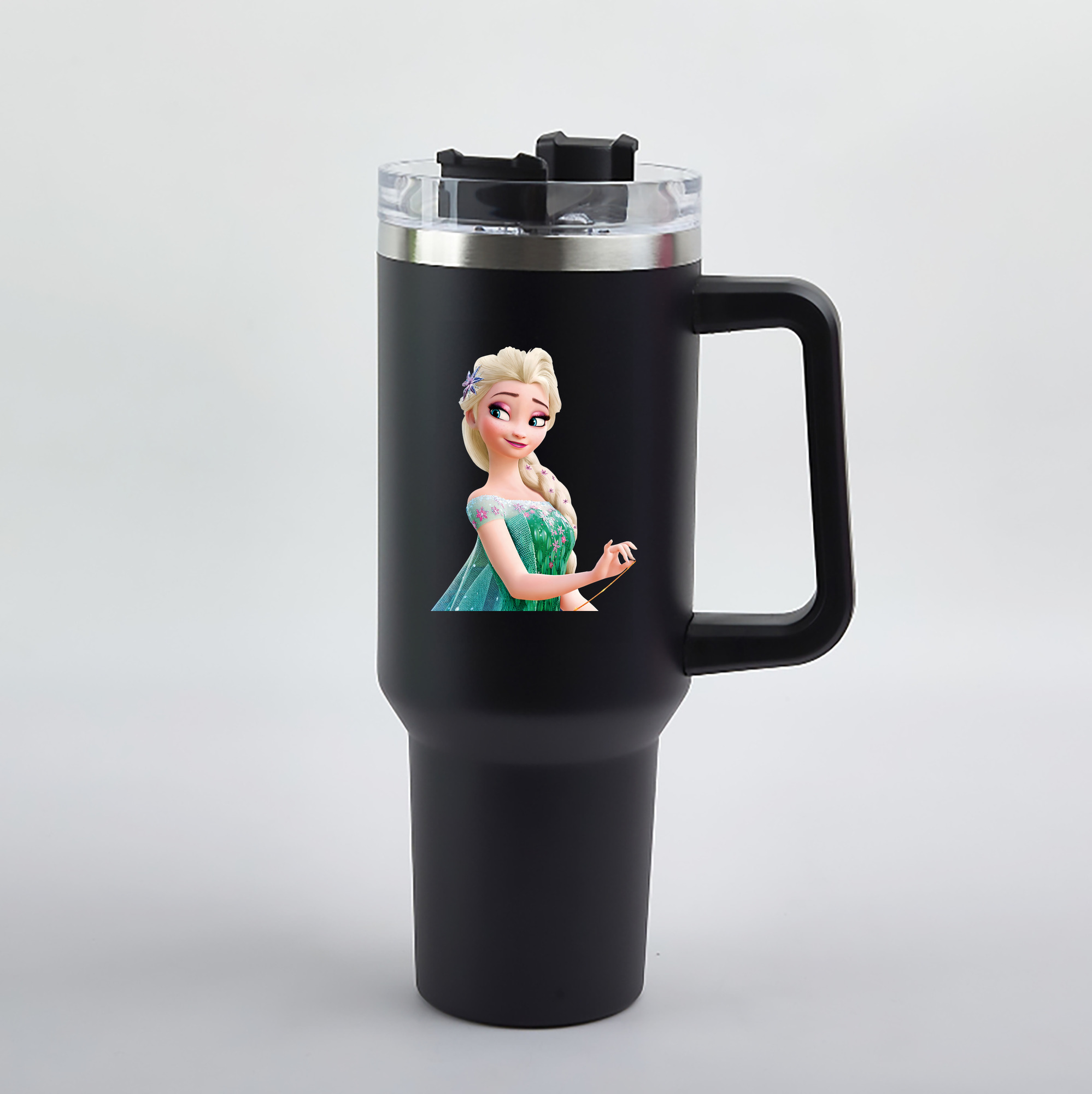 （画像用） アナと雪の女王 アンナ エルサ Frozen Anna Elsa 1200mL車用タンブラー（カラープリント）