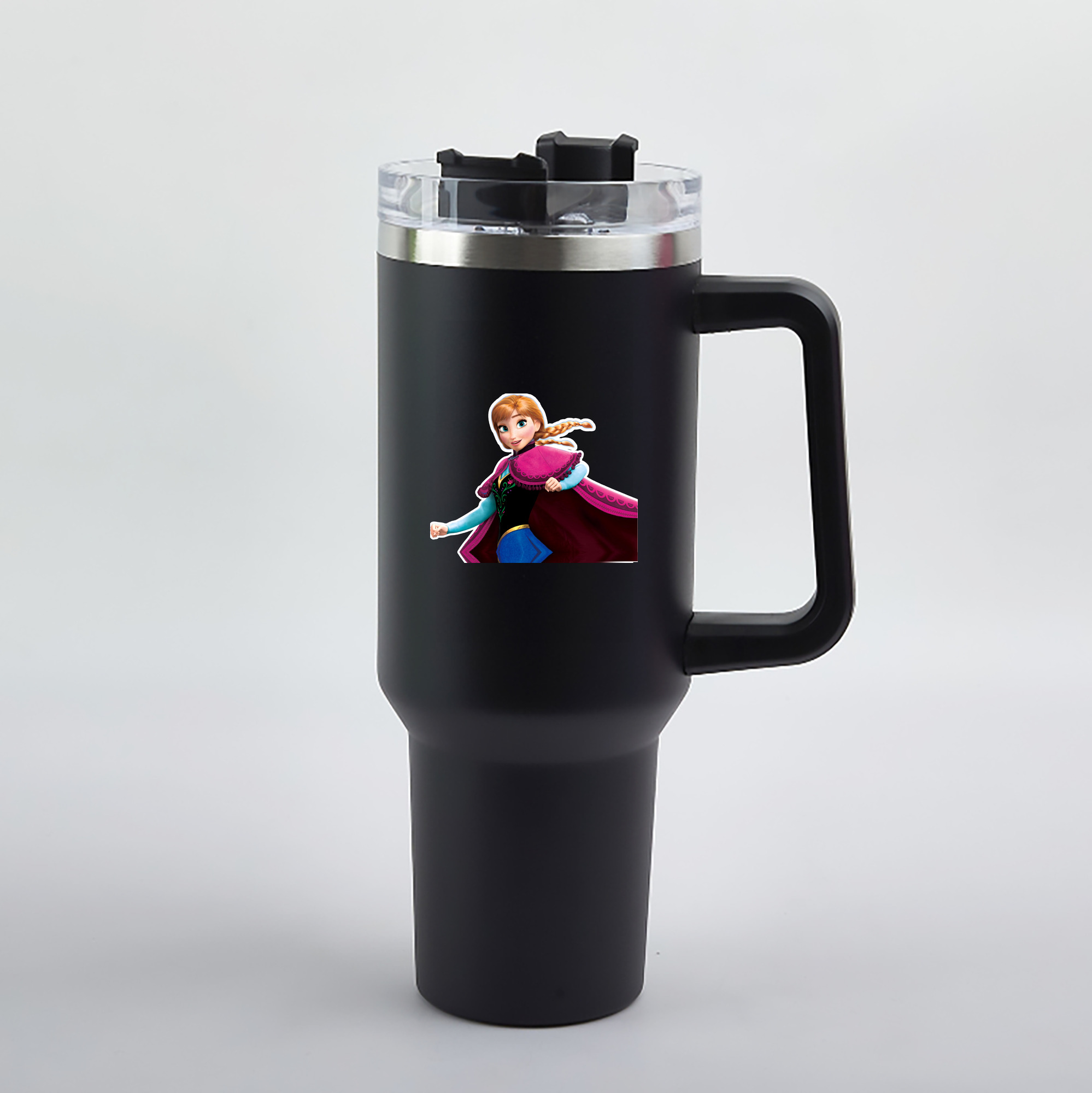 （画像用） アナと雪の女王 アンナ エルサ Frozen Anna Elsa 1200mL車用タンブラー（カラープリント）