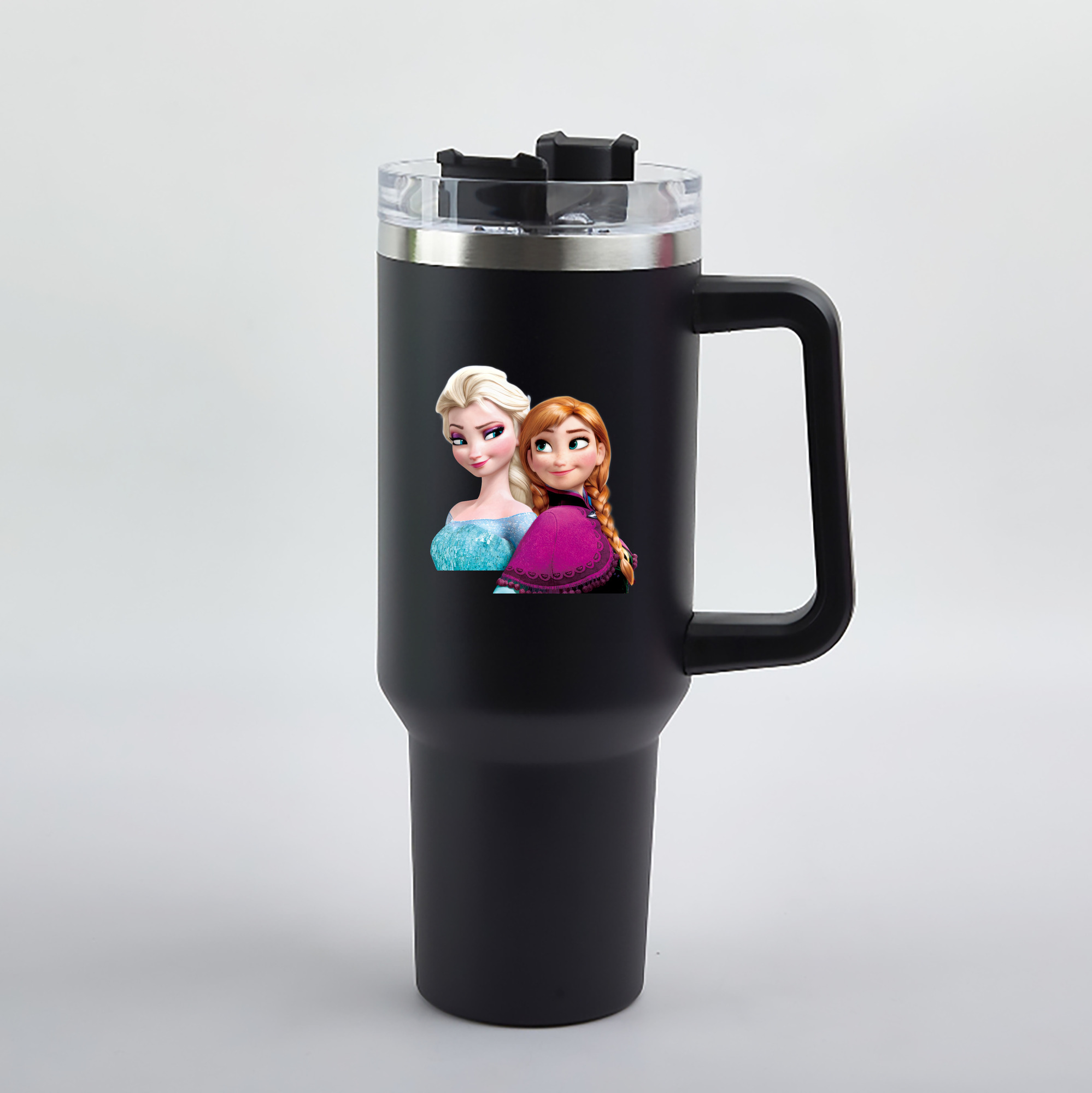 （画像用） アナと雪の女王 アンナ エルサ Frozen Anna Elsa 1200mL車用タンブラー（カラープリント）