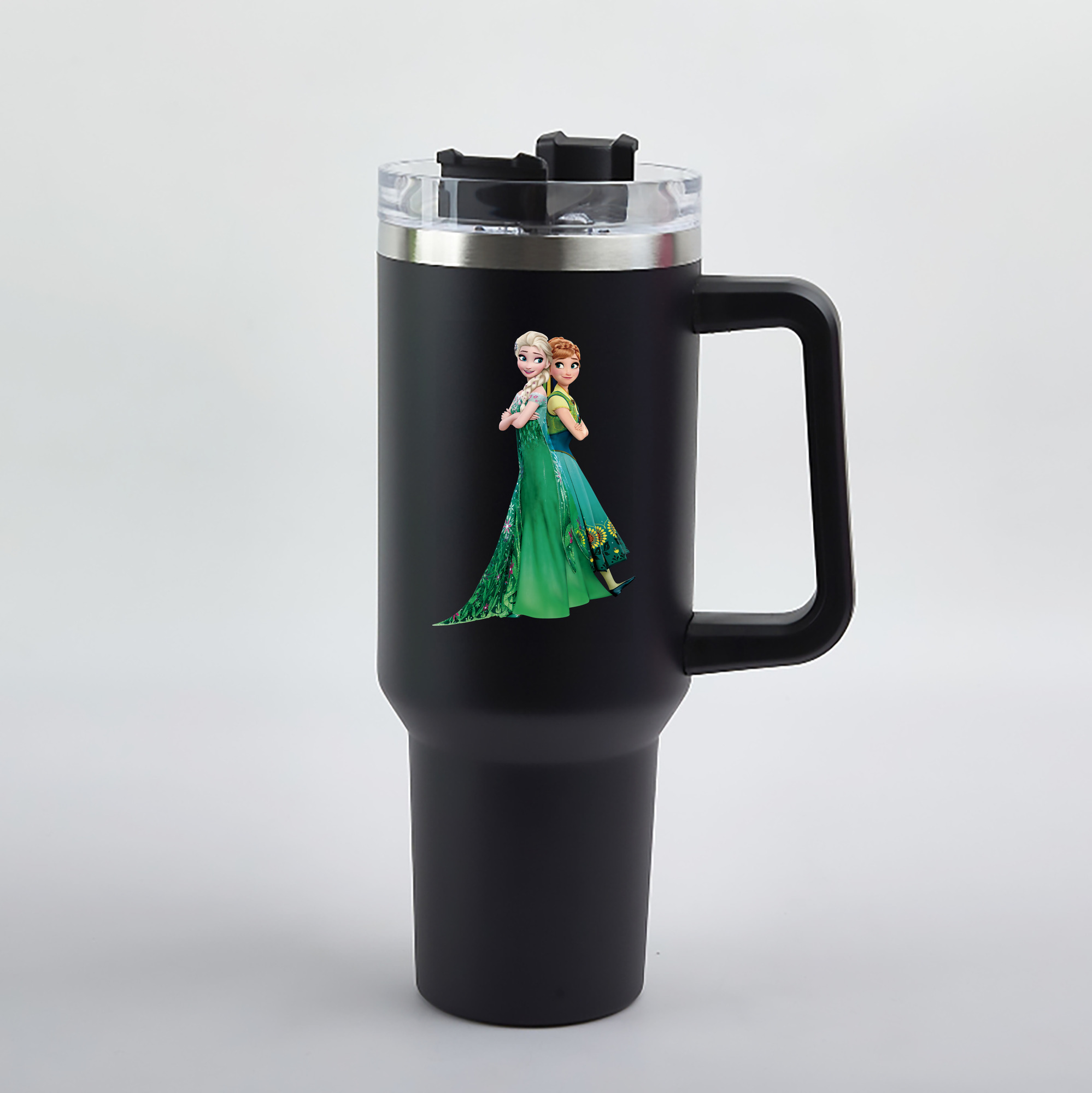 （画像用） アナと雪の女王 アンナ エルサ Frozen Anna Elsa 1200mL車用タンブラー（カラープリント）