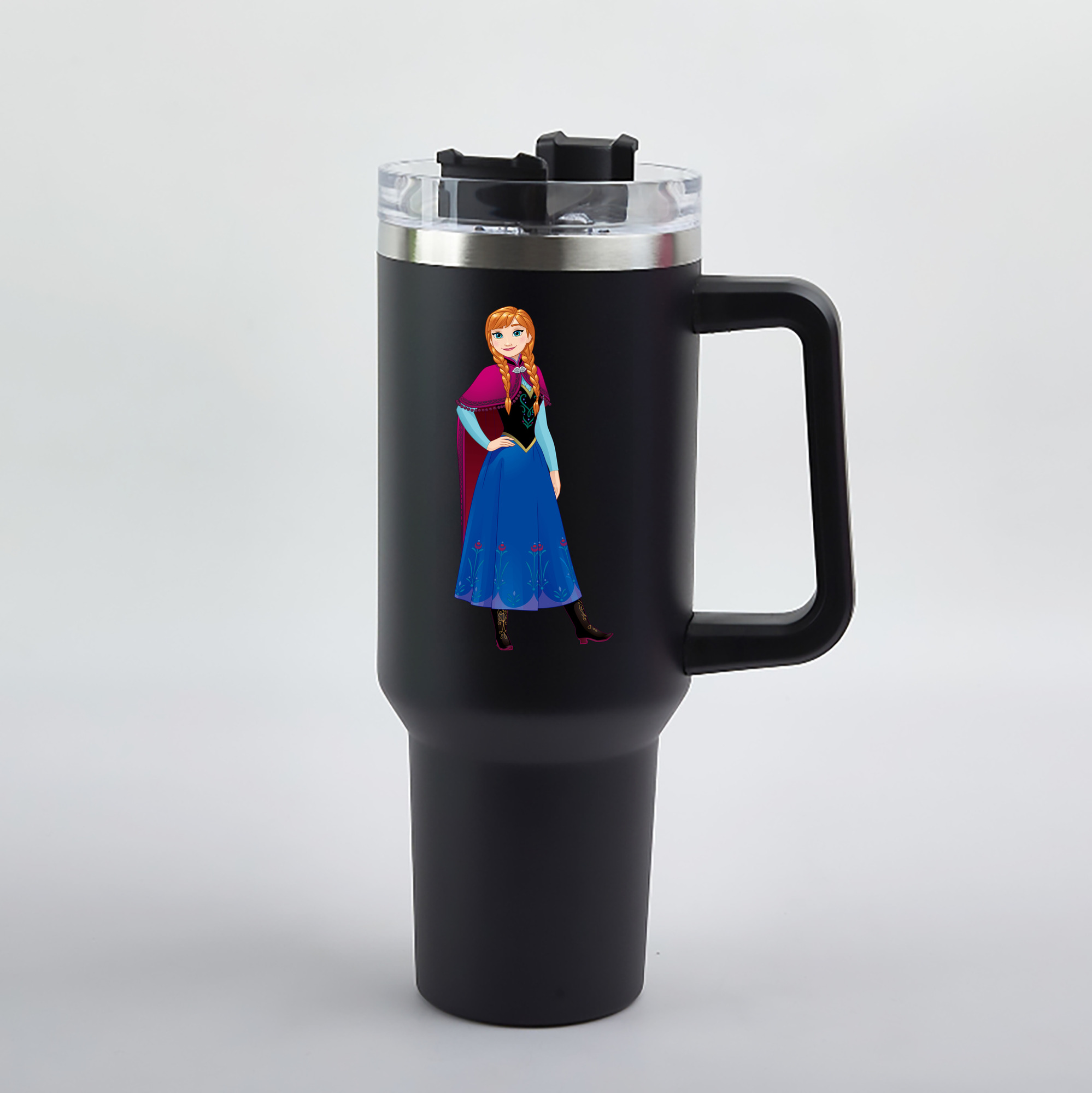 （画像用） アナと雪の女王 アンナ エルサ Frozen Anna Elsa 1200mL車用タンブラー（カラープリント）