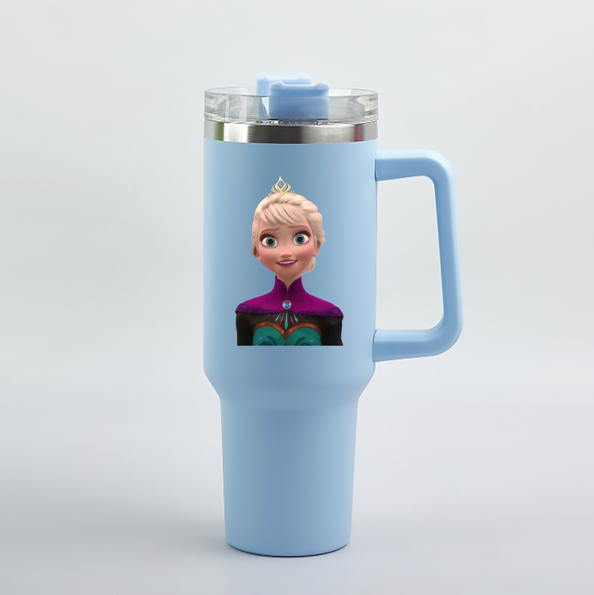 （画像用） アナと雪の女王 アンナ エルサ Frozen Anna Elsa 1200mL車用タンブラー（カラープリント）