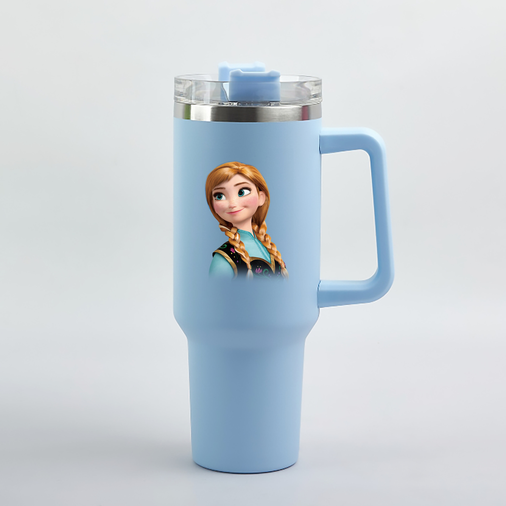 （画像用） アナと雪の女王 アンナ エルサ Frozen Anna Elsa 1200mL車用タンブラー（カラープリント）