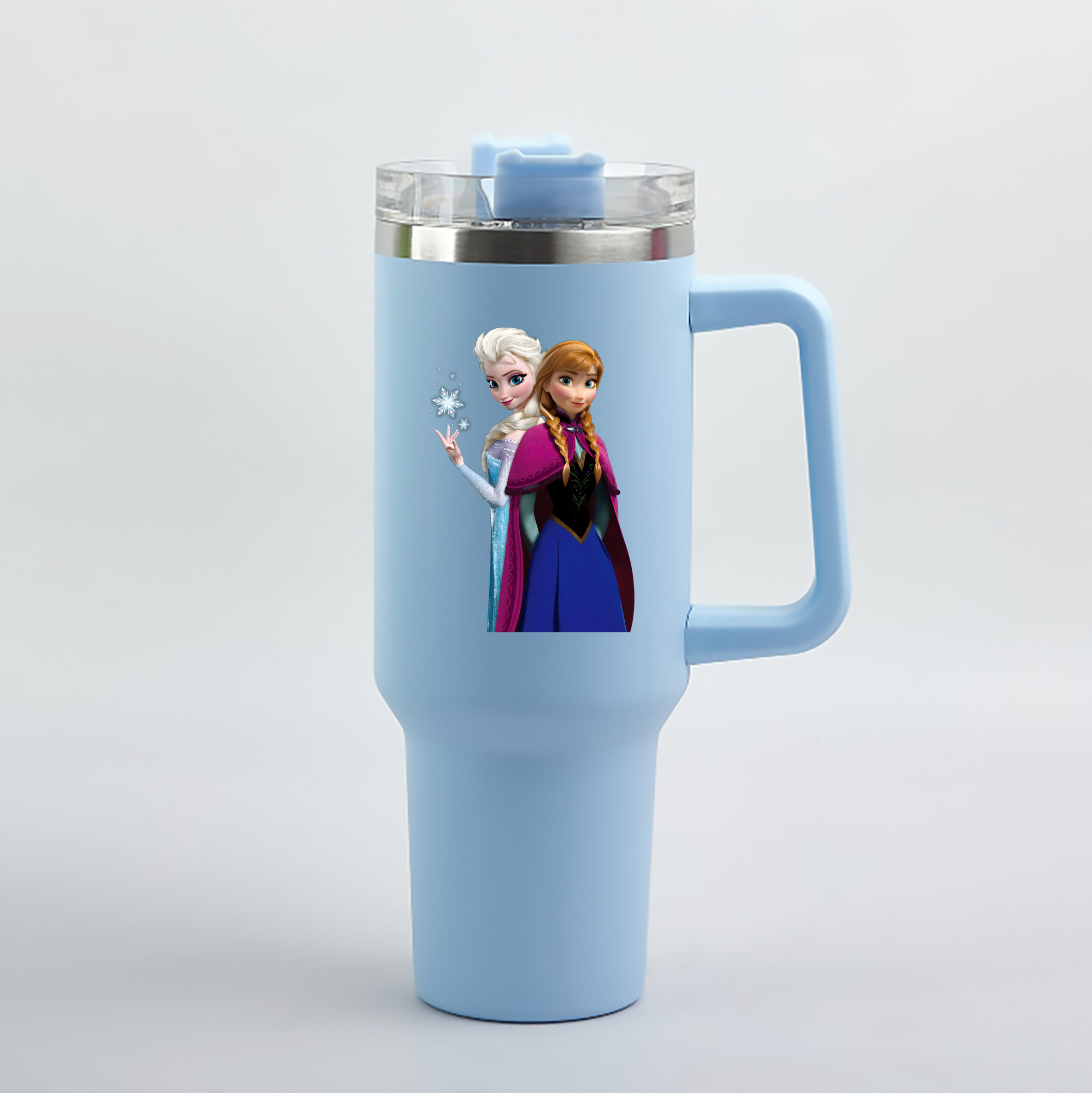 （画像用） アナと雪の女王 アンナ エルサ Frozen Anna Elsa 1200mL車用タンブラー（カラープリント）