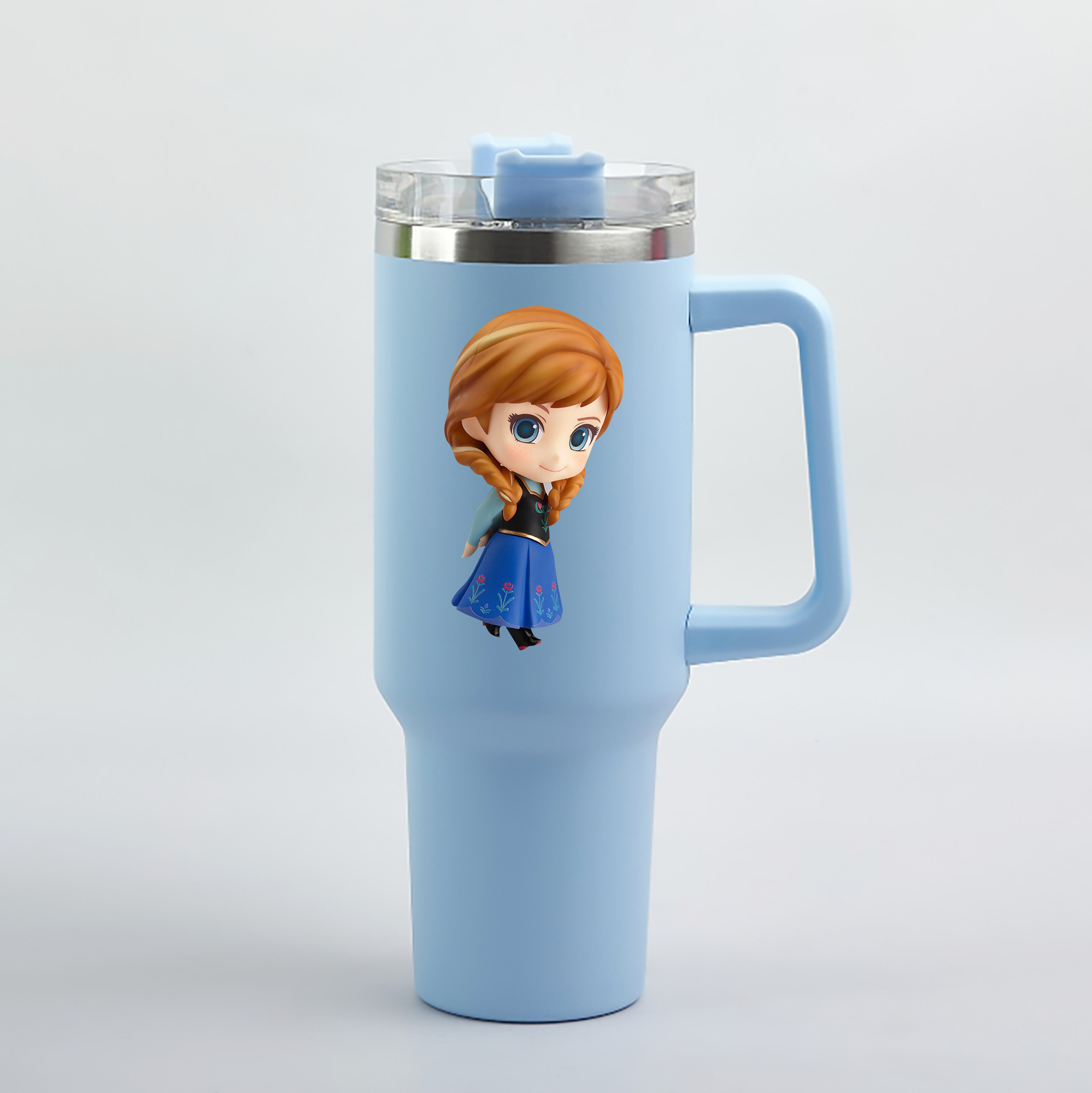 （画像用） アナと雪の女王 アンナ エルサ Frozen Anna Elsa 1200mL車用タンブラー（カラープリント）