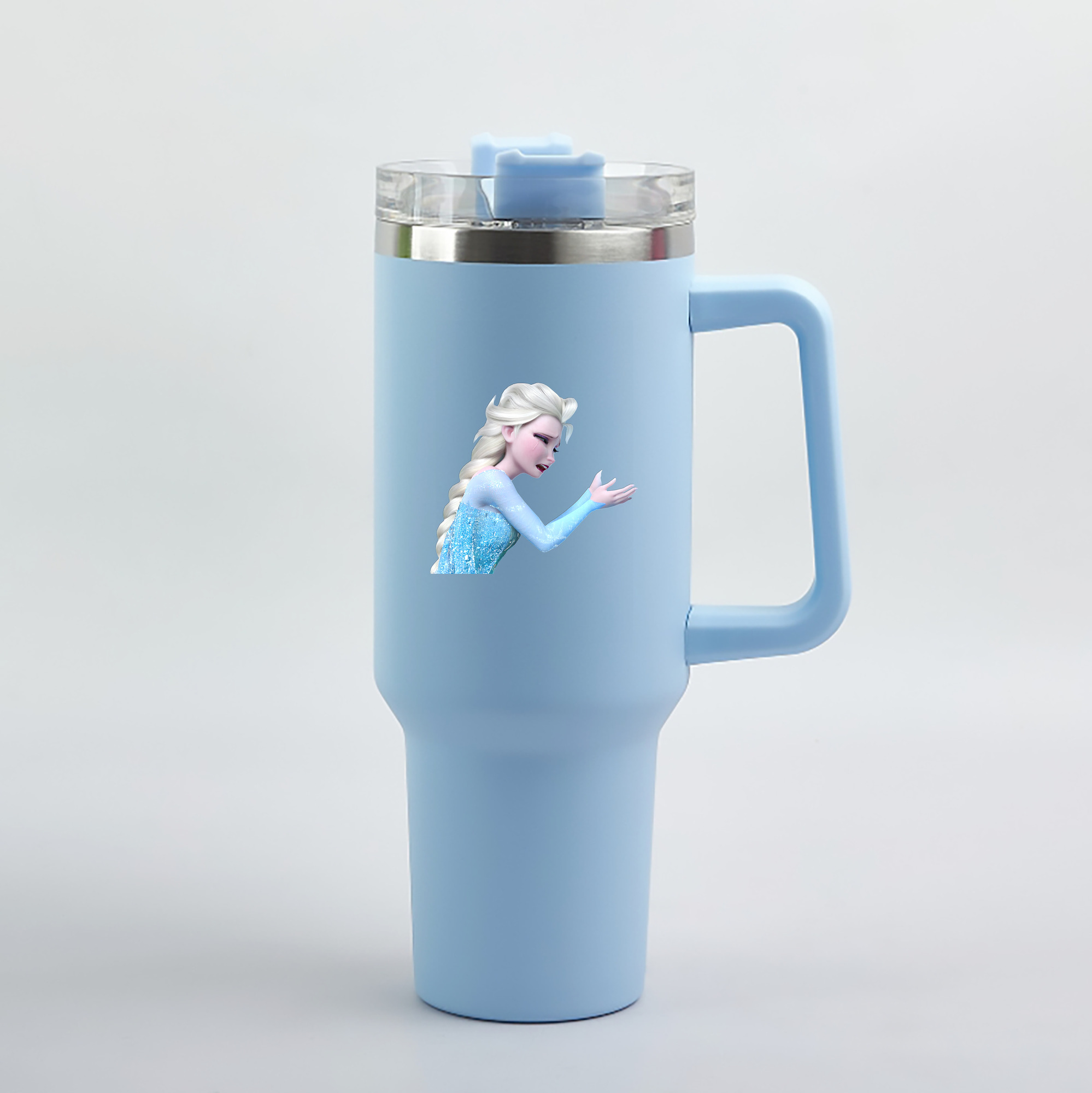 （画像用） アナと雪の女王 アンナ エルサ Frozen Anna Elsa 1200mL車用タンブラー（カラープリント）