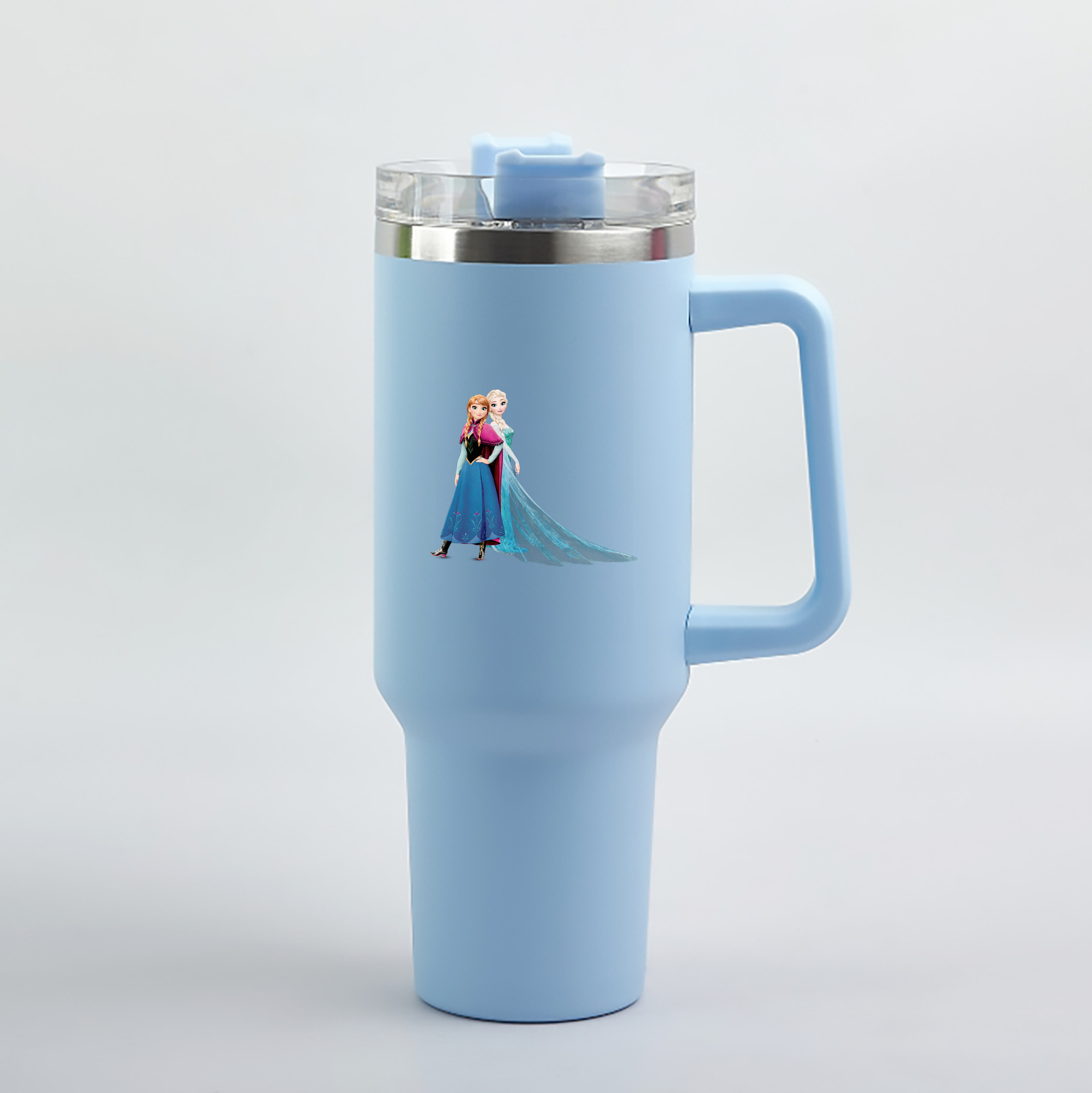 （画像用） アナと雪の女王 アンナ エルサ Frozen Anna Elsa 1200mL車用タンブラー（カラープリント）