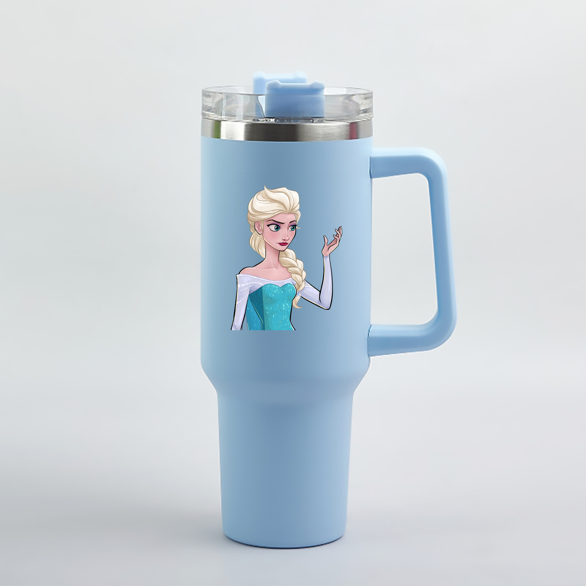 （画像用） アナと雪の女王 アンナ エルサ Frozen Anna Elsa 1200mL車用タンブラー（カラープリント）