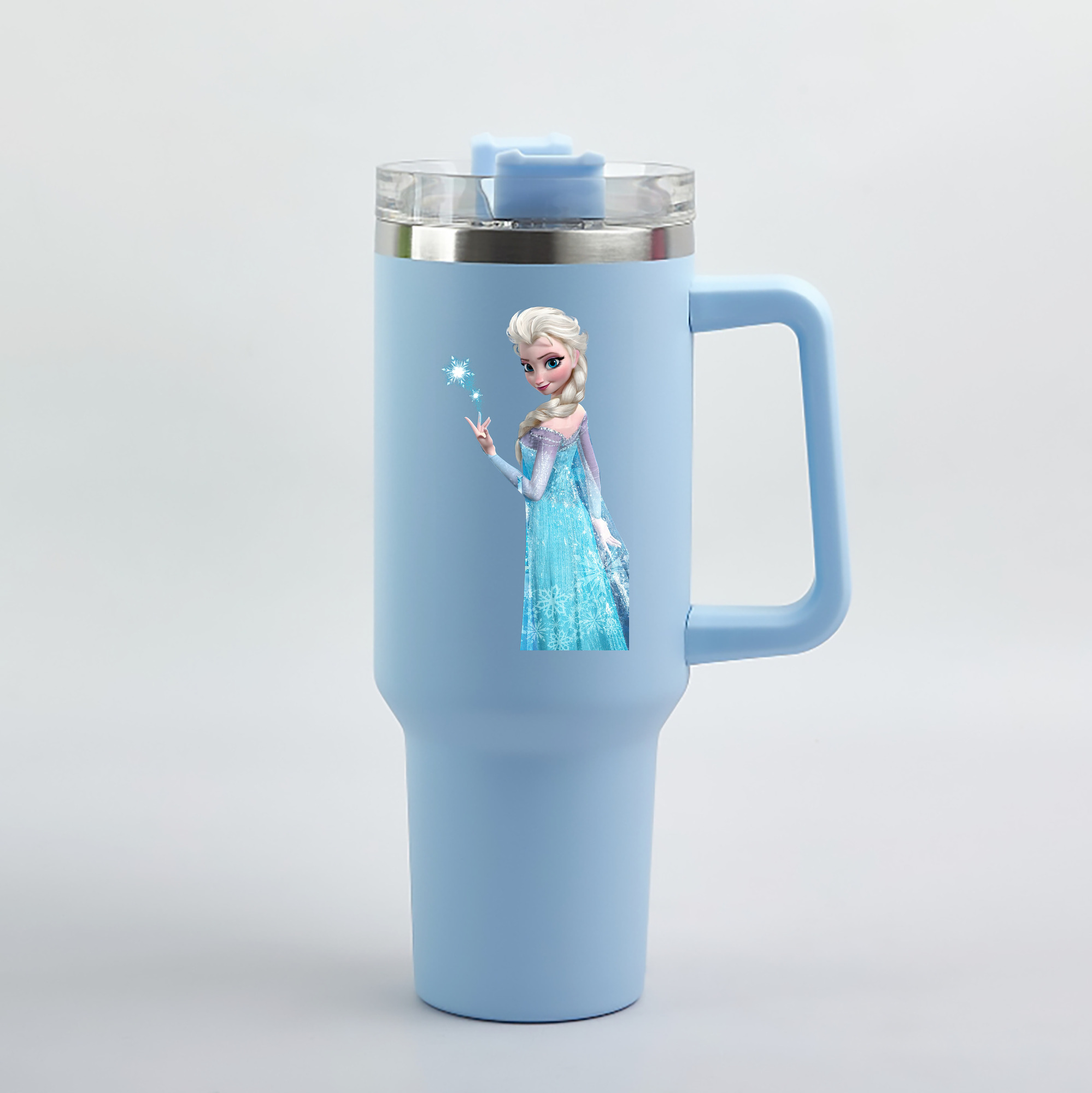 （画像用） アナと雪の女王 アンナ エルサ Frozen Anna Elsa 1200mL車用タンブラー（カラープリント）