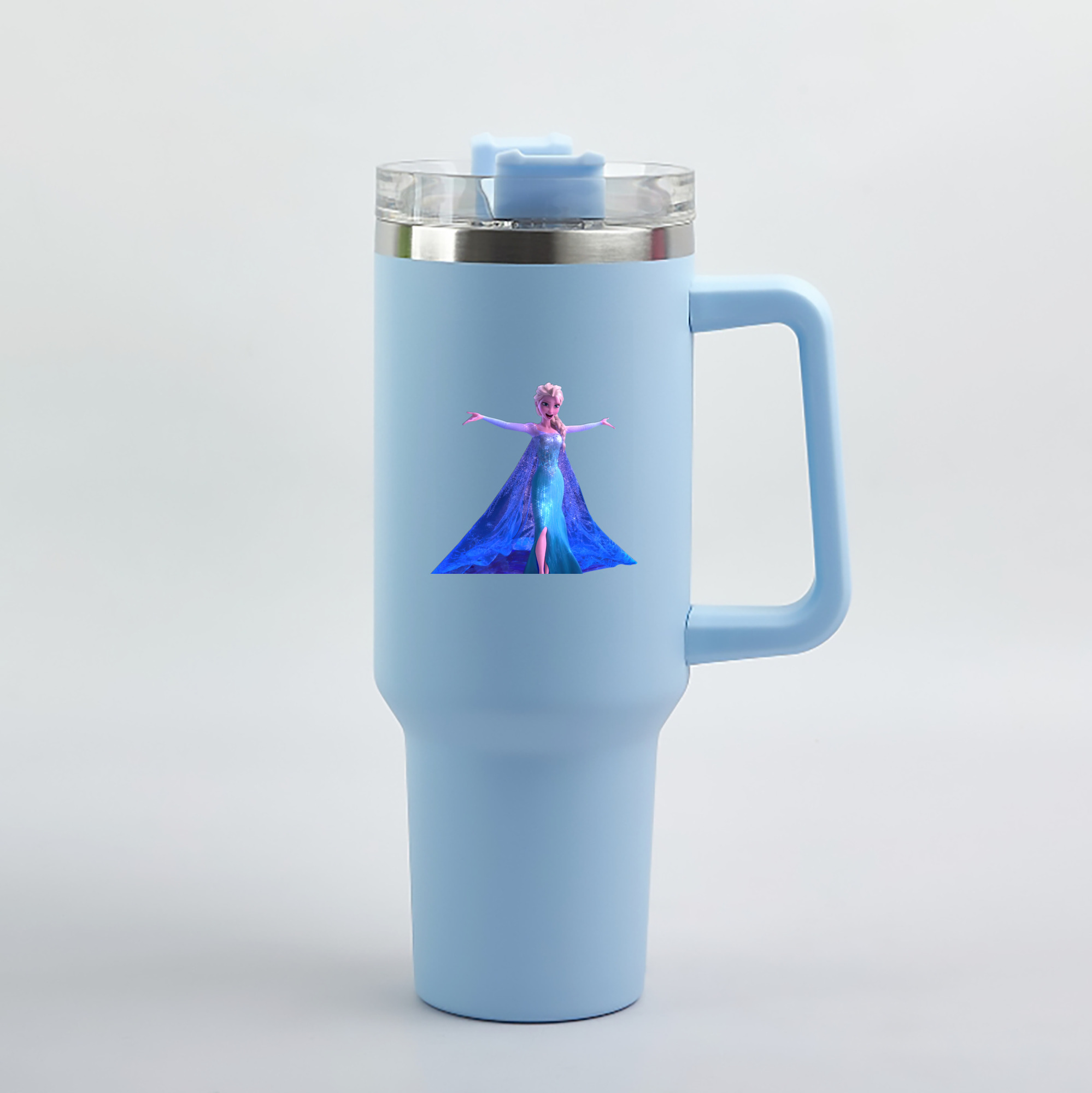 （画像用） アナと雪の女王 アンナ エルサ Frozen Anna Elsa 1200mL車用タンブラー（カラープリント）
