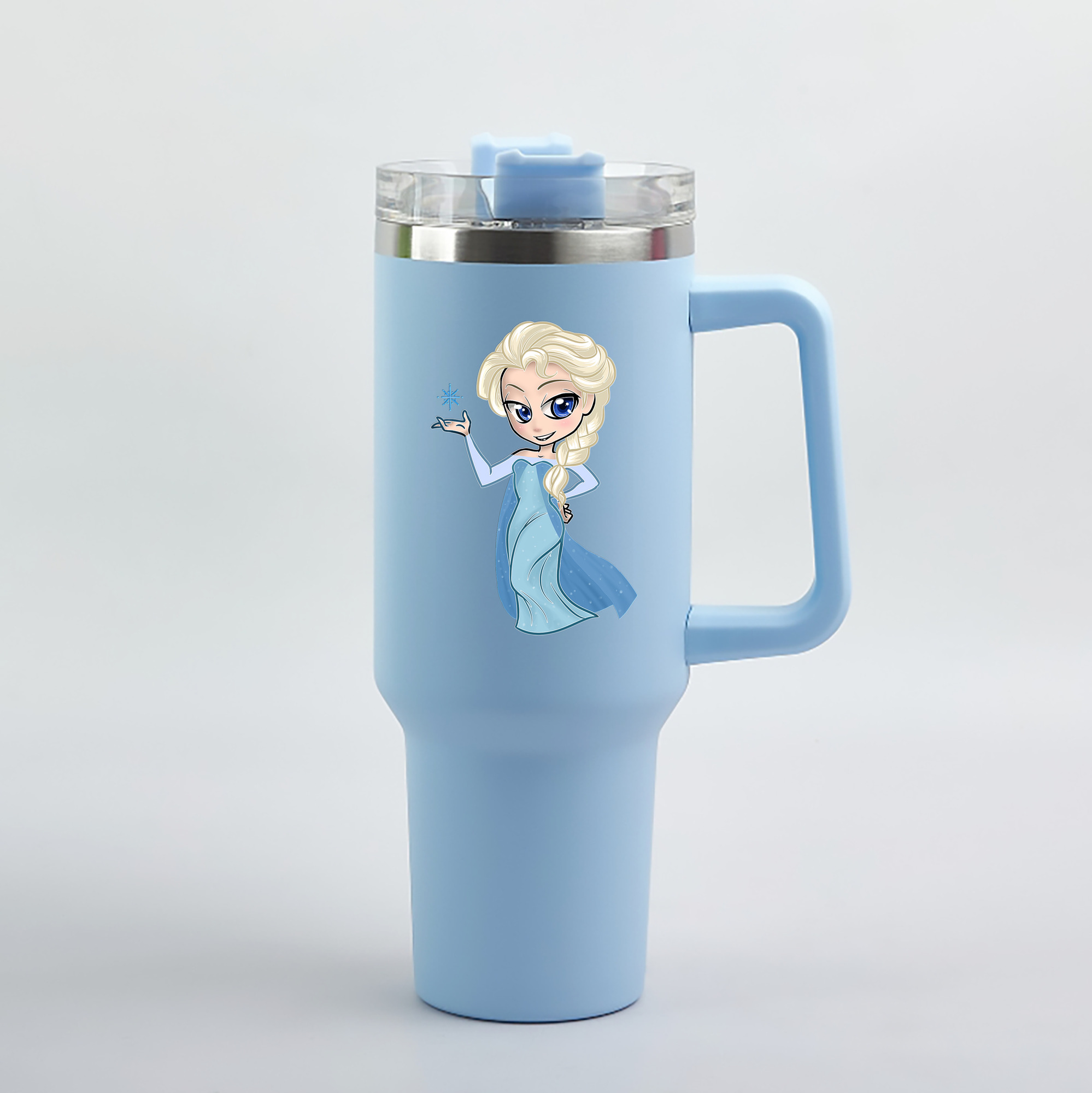 （画像用） アナと雪の女王 アンナ エルサ Frozen Anna Elsa 1200mL車用タンブラー（カラープリント）