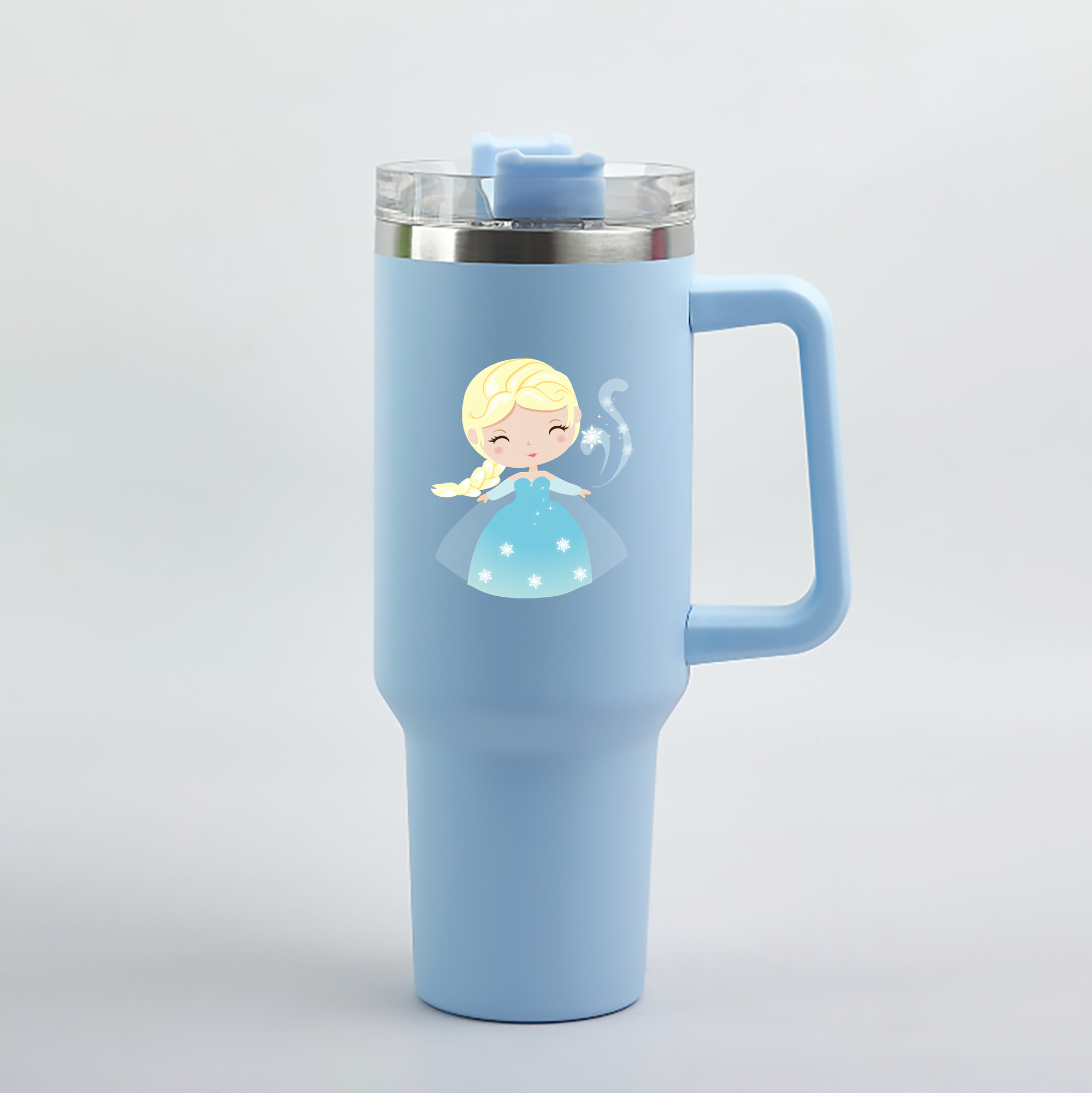 （画像用） アナと雪の女王 アンナ エルサ Frozen Anna Elsa 1200mL車用タンブラー（カラープリント）