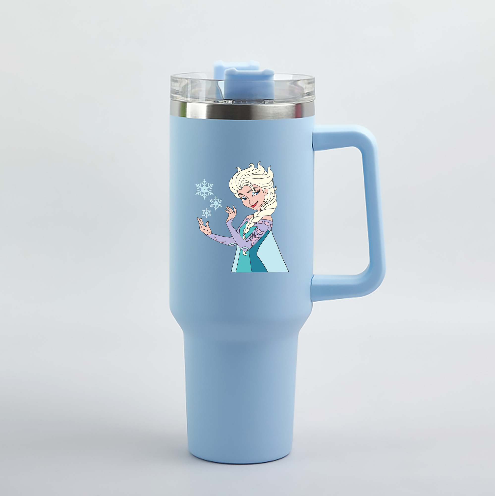 （画像用） アナと雪の女王 アンナ エルサ Frozen Anna Elsa 1200mL車用タンブラー（カラープリント）