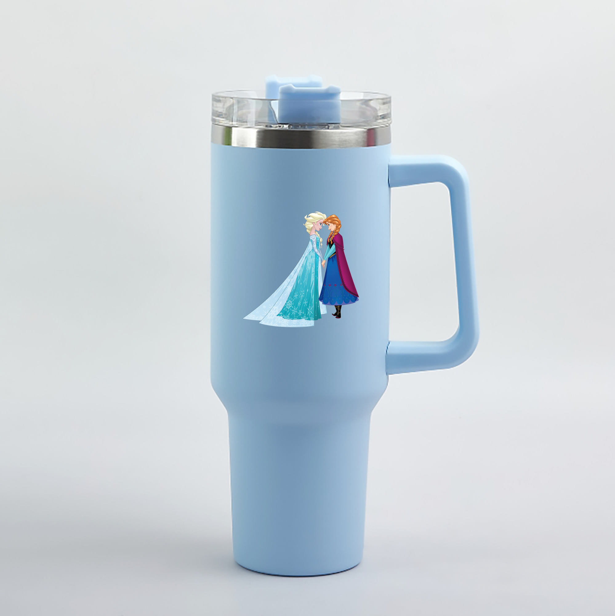 （画像用） アナと雪の女王 アンナ エルサ Frozen Anna Elsa 1200mL車用タンブラー（カラープリント）
