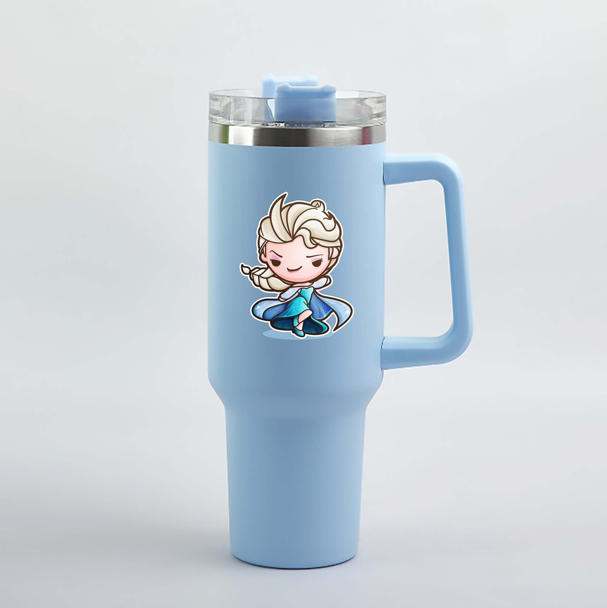 （画像用） アナと雪の女王 アンナ エルサ Frozen Anna Elsa 1200mL車用タンブラー（カラープリント）