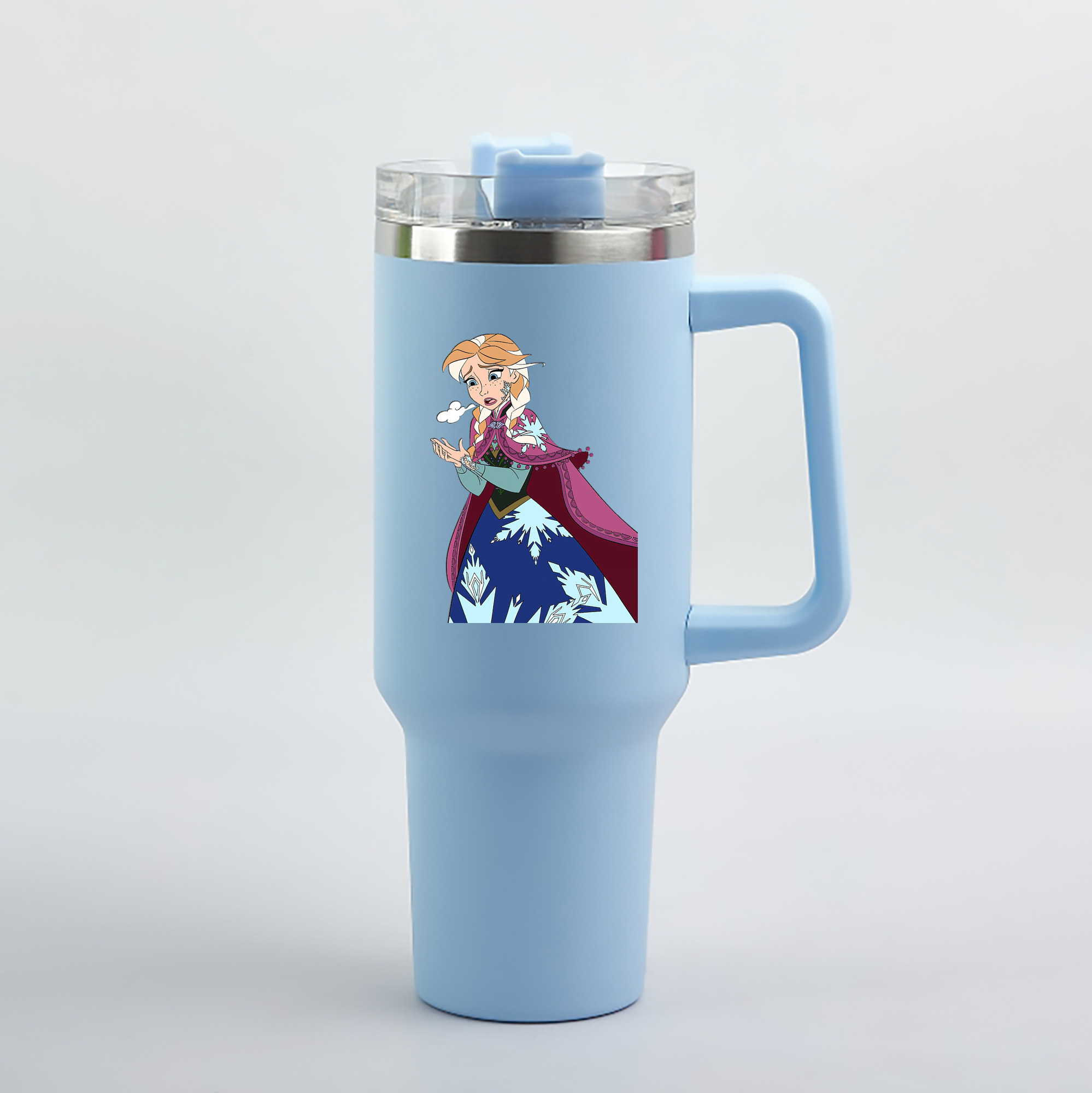 （画像用） アナと雪の女王 アンナ エルサ Frozen Anna Elsa 1200mL車用タンブラー（カラープリント）