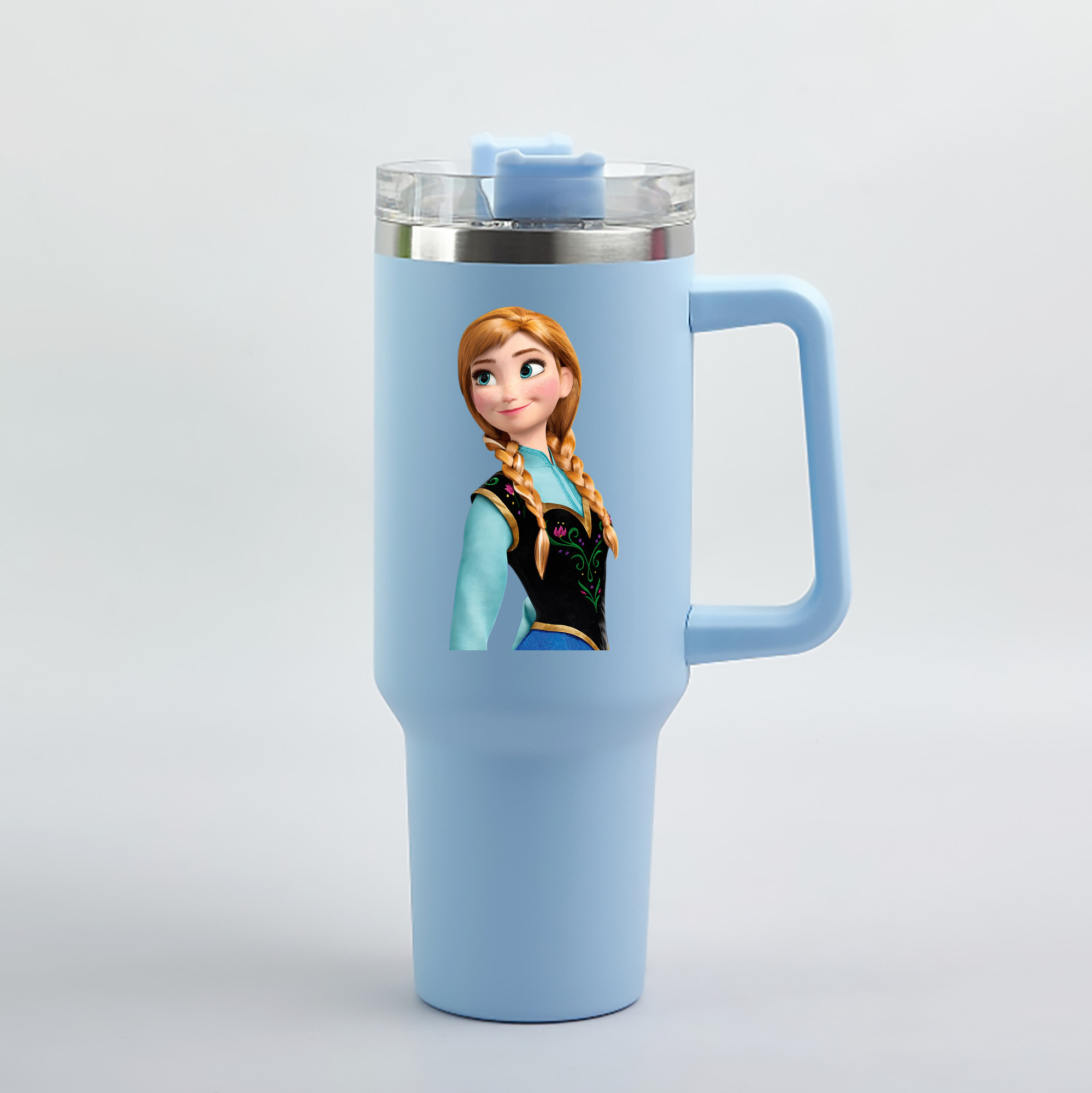 （画像用） アナと雪の女王 アンナ エルサ Frozen Anna Elsa 1200mL車用タンブラー（カラープリント）
