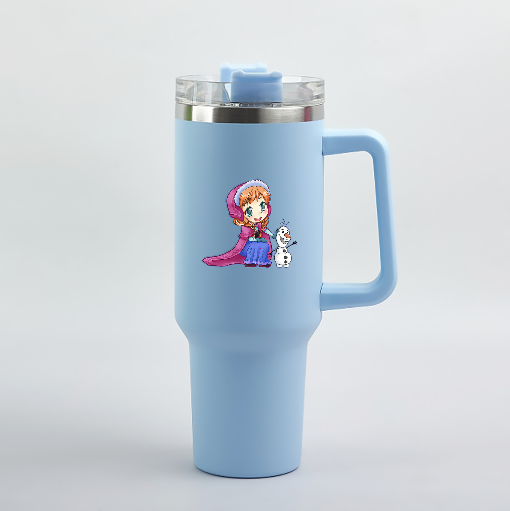 （画像用） アナと雪の女王 アンナ エルサ Frozen Anna Elsa 1200mL車用タンブラー（カラープリント）