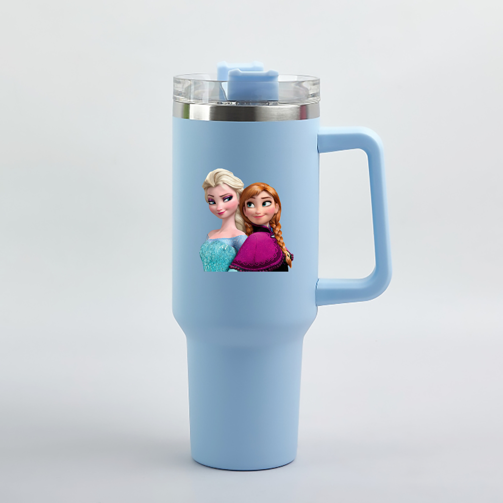 （画像用） アナと雪の女王 アンナ エルサ Frozen Anna Elsa 1200mL車用タンブラー（カラープリント）