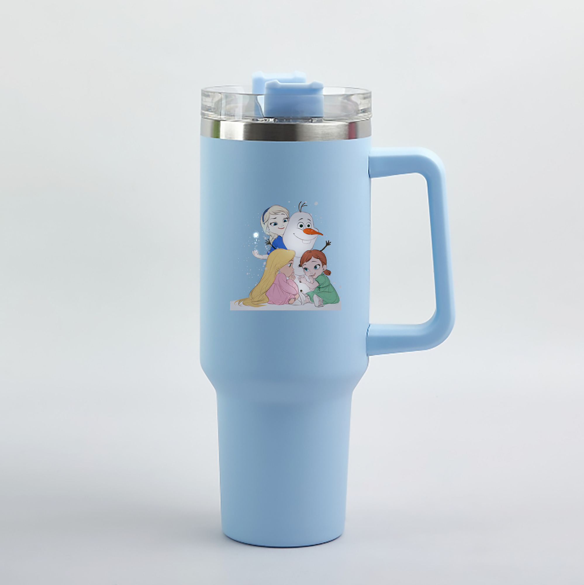 （画像用） アナと雪の女王 アンナ エルサ Frozen Anna Elsa 1200mL車用タンブラー（カラープリント）