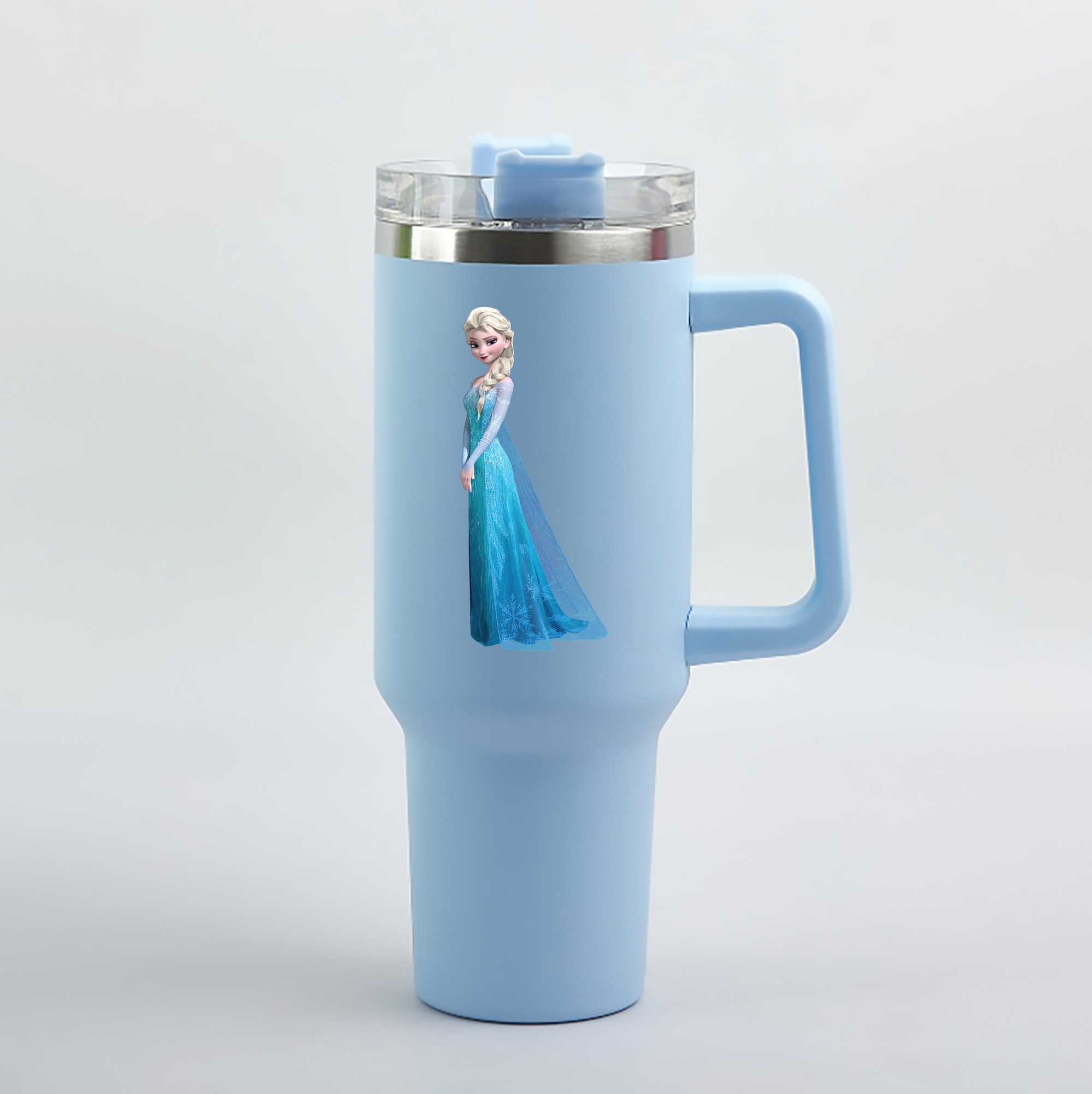 （画像用） アナと雪の女王 アンナ エルサ Frozen Anna Elsa 1200mL車用タンブラー（カラープリント）