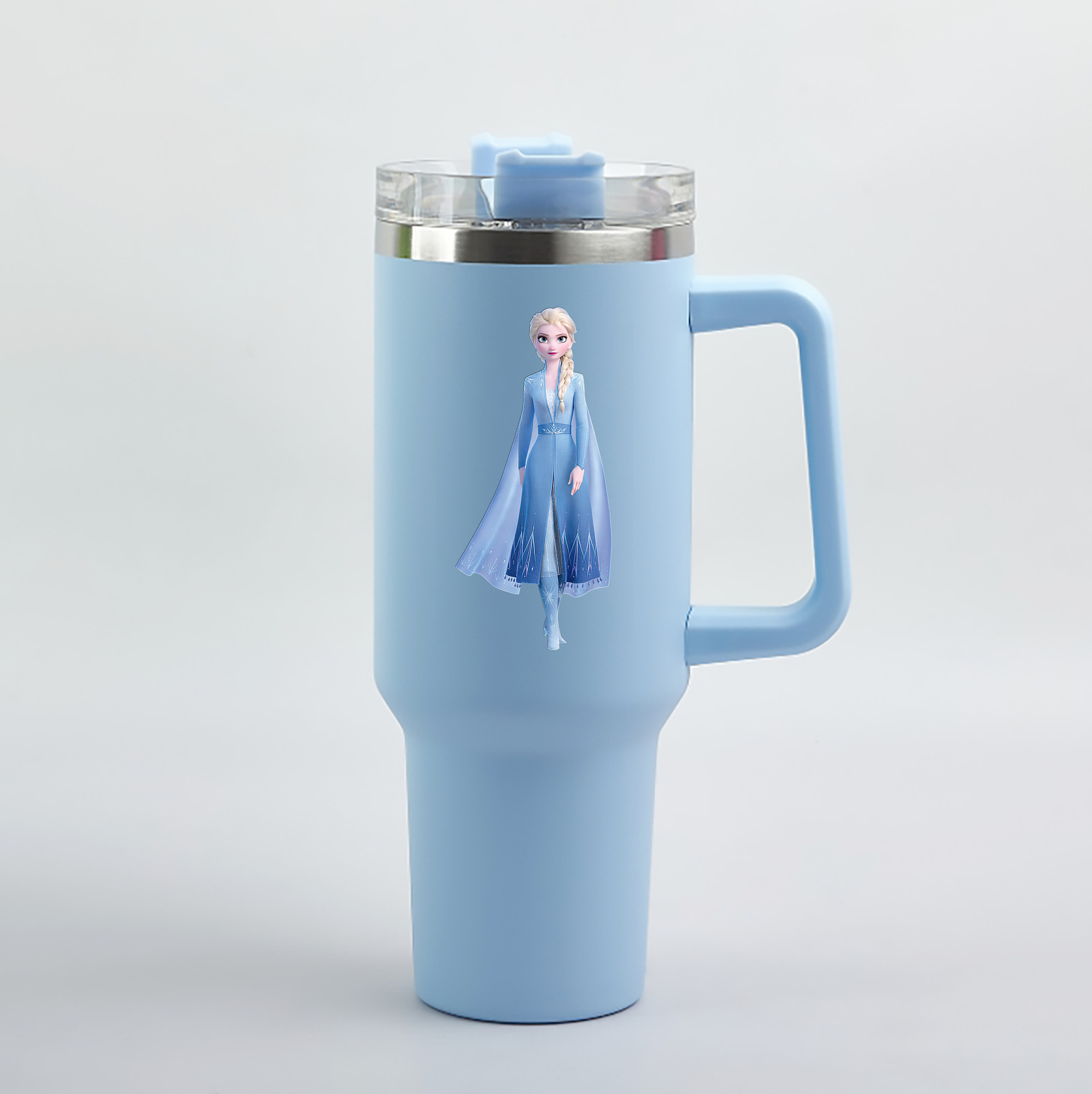 （画像用） アナと雪の女王 アンナ エルサ Frozen Anna Elsa 1200mL車用タンブラー（カラープリント）