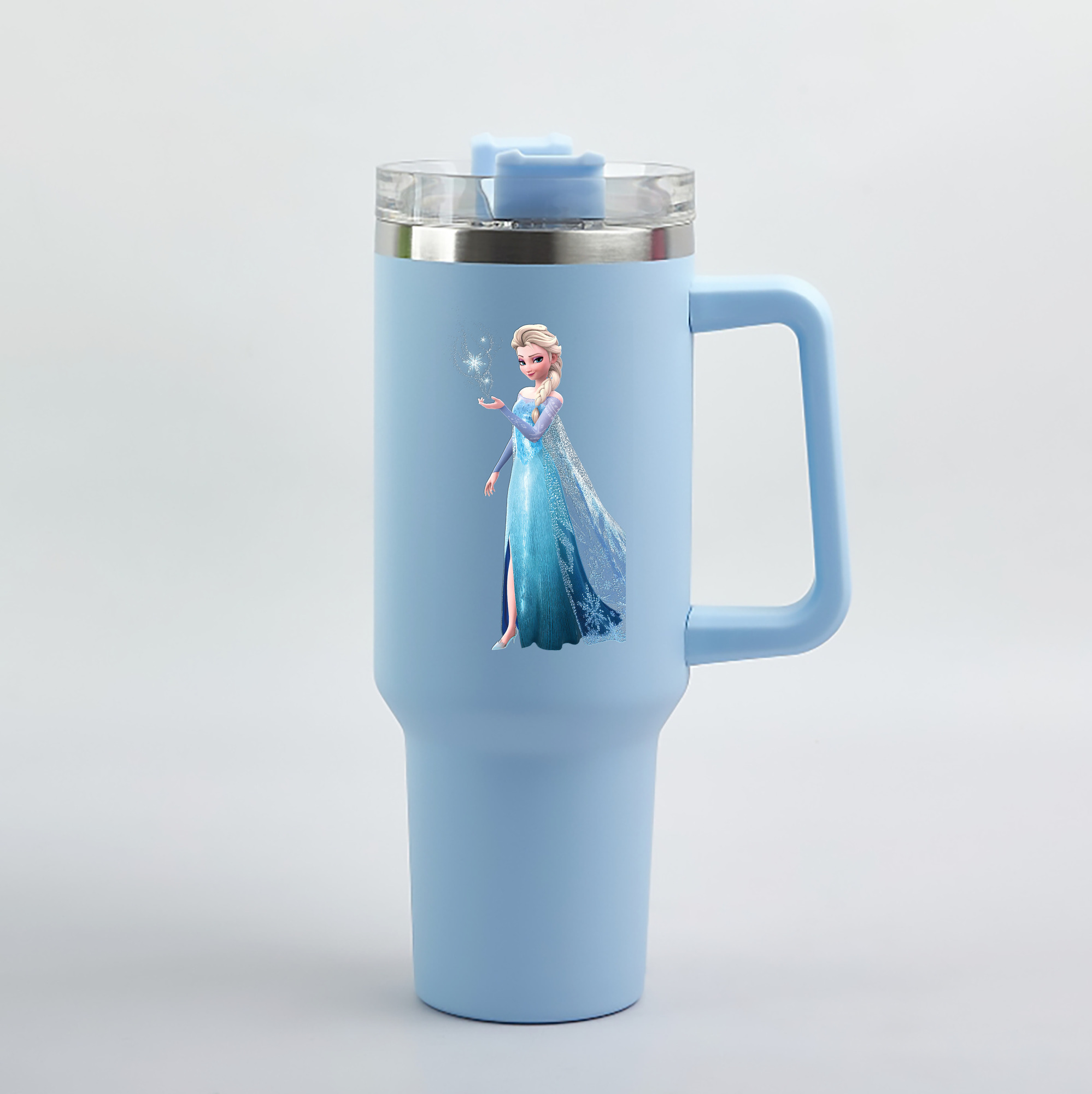 （画像用） アナと雪の女王 アンナ エルサ Frozen Anna Elsa 1200mL車用タンブラー（カラープリント）