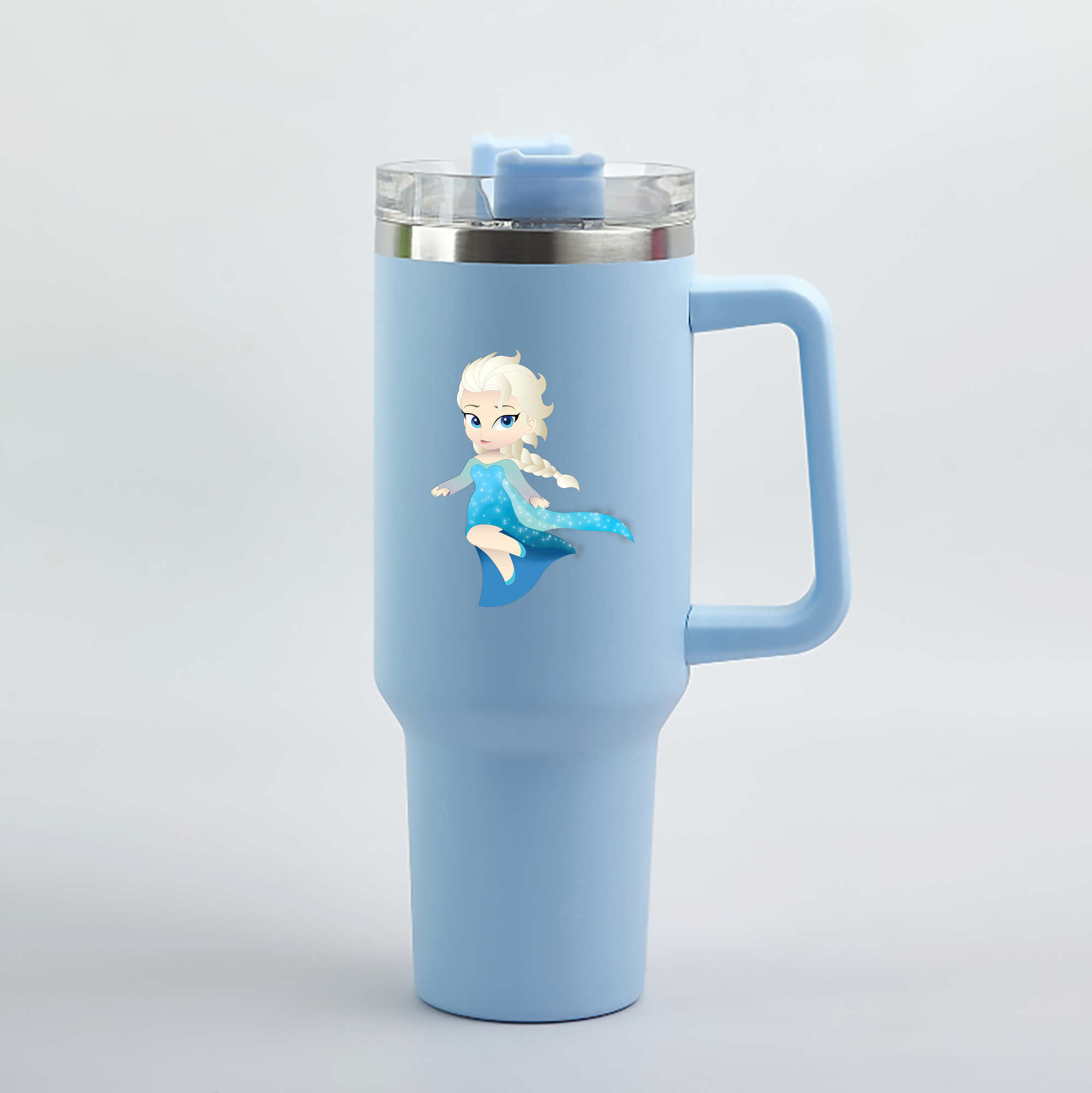 （画像用） アナと雪の女王 アンナ エルサ Frozen Anna Elsa 1200mL車用タンブラー（カラープリント）