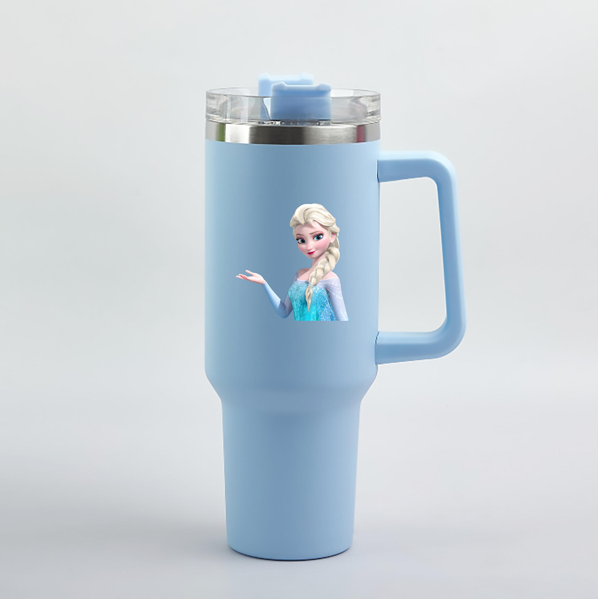 （画像用） アナと雪の女王 アンナ エルサ Frozen Anna Elsa 1200mL車用タンブラー（カラープリント）