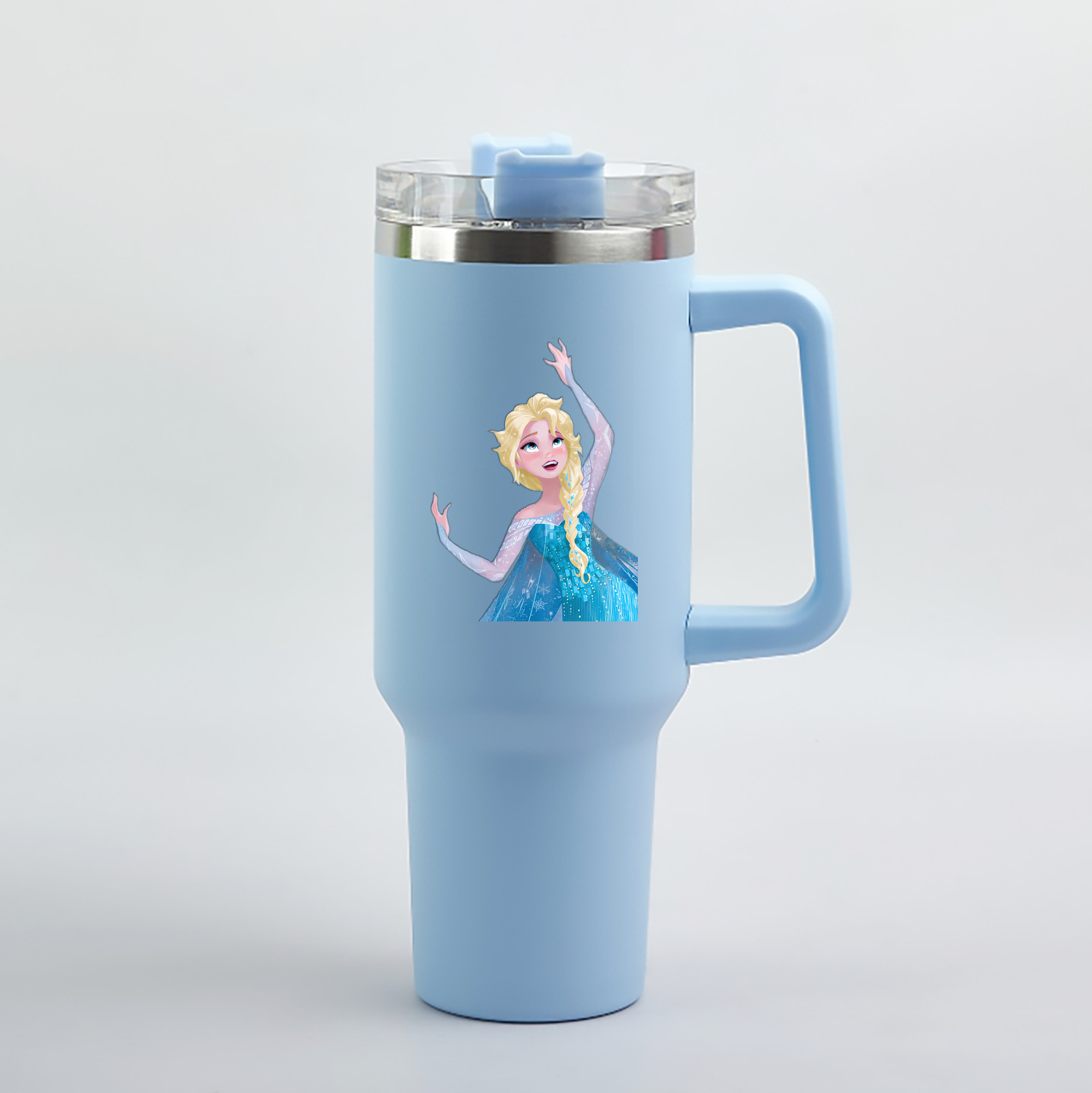 （画像用） アナと雪の女王 アンナ エルサ Frozen Anna Elsa 1200mL車用タンブラー（カラープリント）