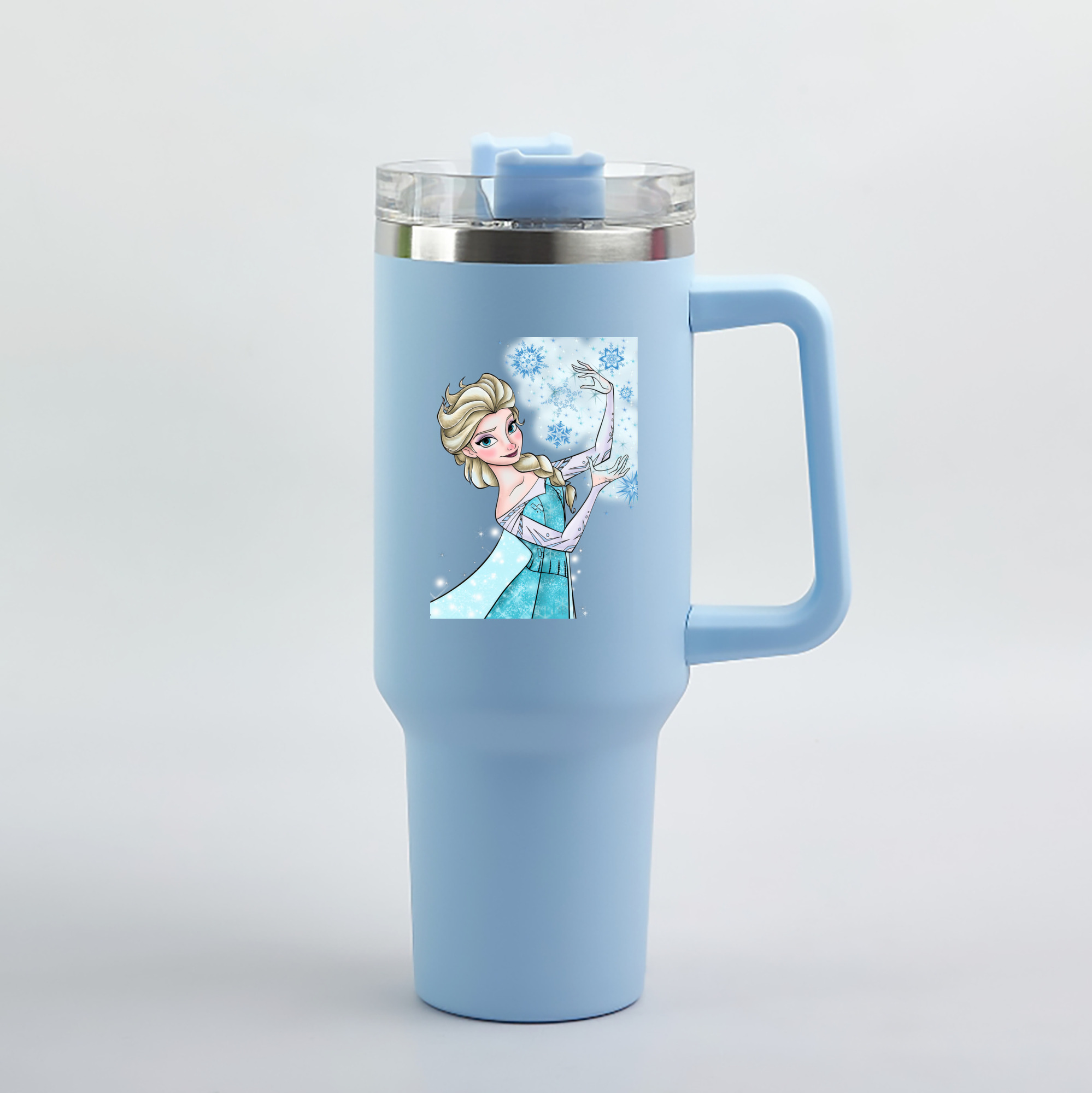 （画像用） アナと雪の女王 アンナ エルサ Frozen Anna Elsa 1200mL車用タンブラー（カラープリント）