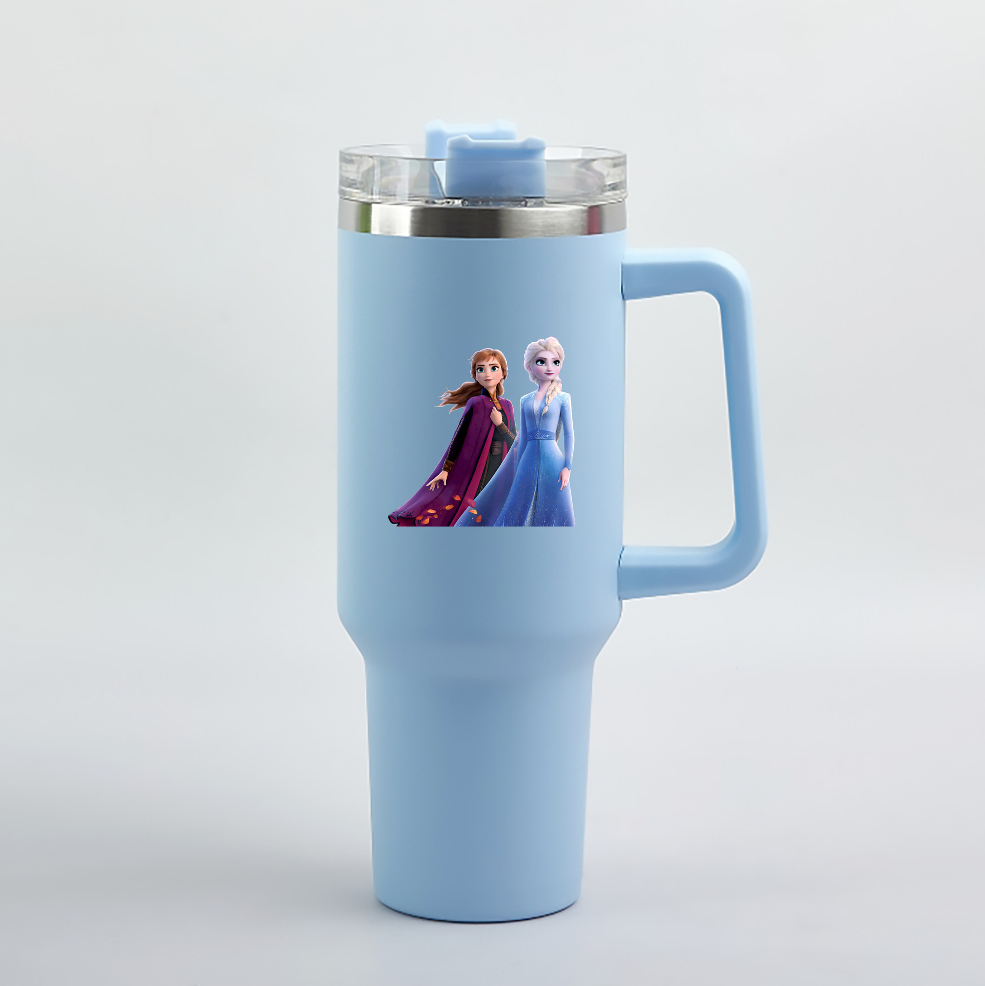 （画像用） アナと雪の女王 アンナ エルサ Frozen Anna Elsa 1200mL車用タンブラー（カラープリント）