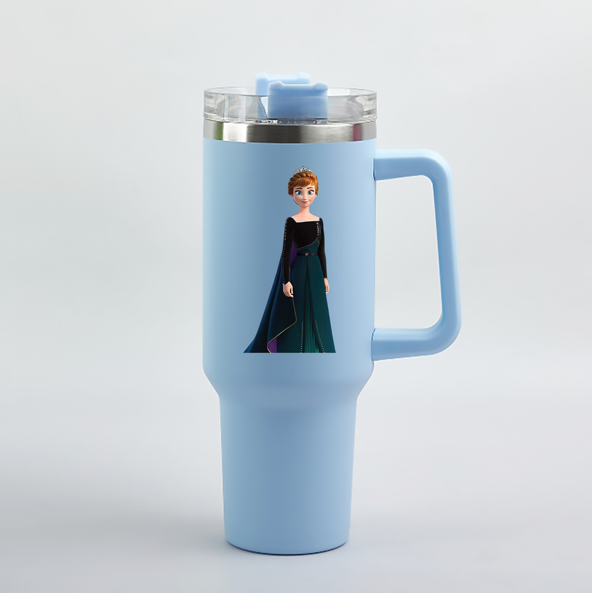 （画像用） アナと雪の女王 アンナ エルサ Frozen Anna Elsa 1200mL車用タンブラー（カラープリント）