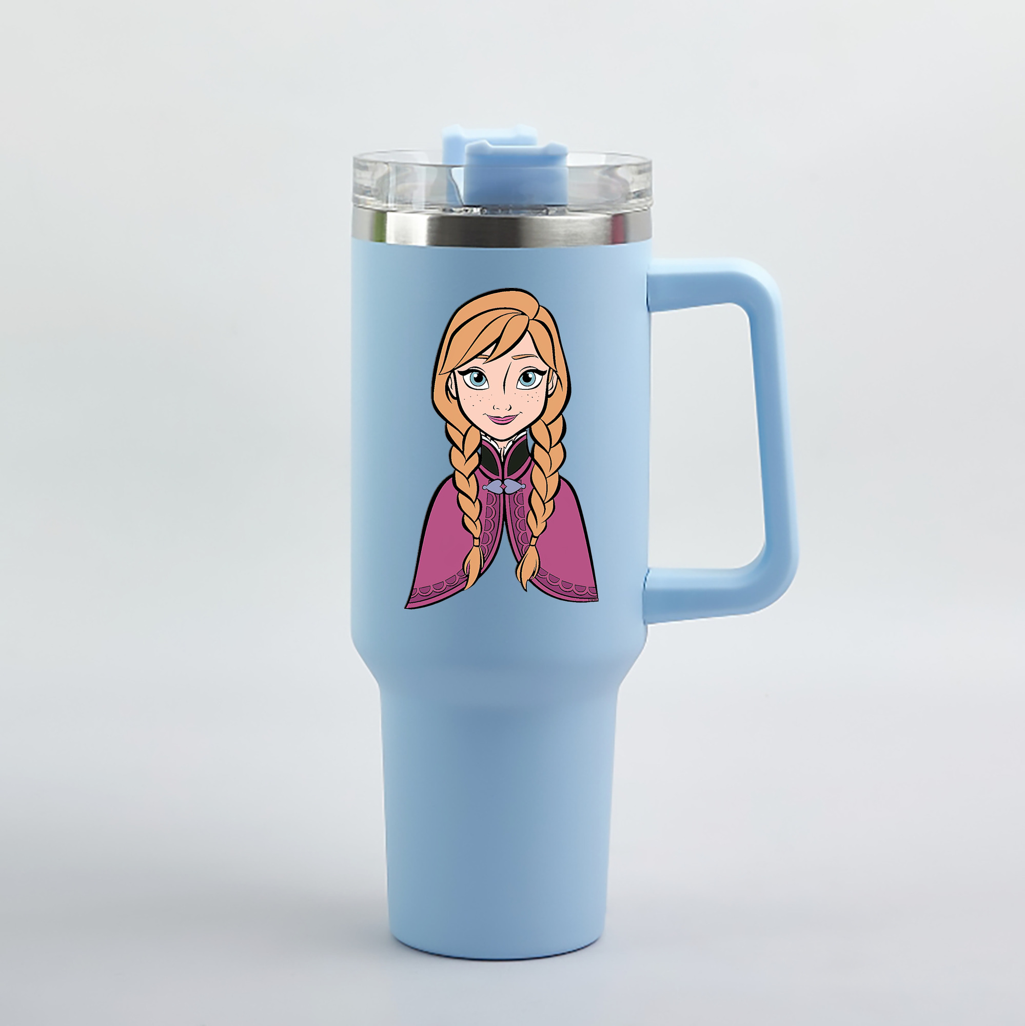 （画像用） アナと雪の女王 アンナ エルサ Frozen Anna Elsa 1200mL車用タンブラー（カラープリント）