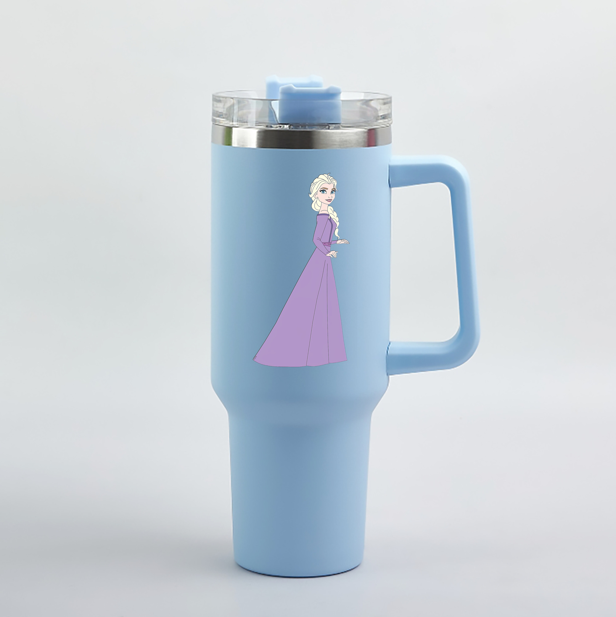 （画像用） アナと雪の女王 アンナ エルサ Frozen Anna Elsa 1200mL車用タンブラー（カラープリント）
