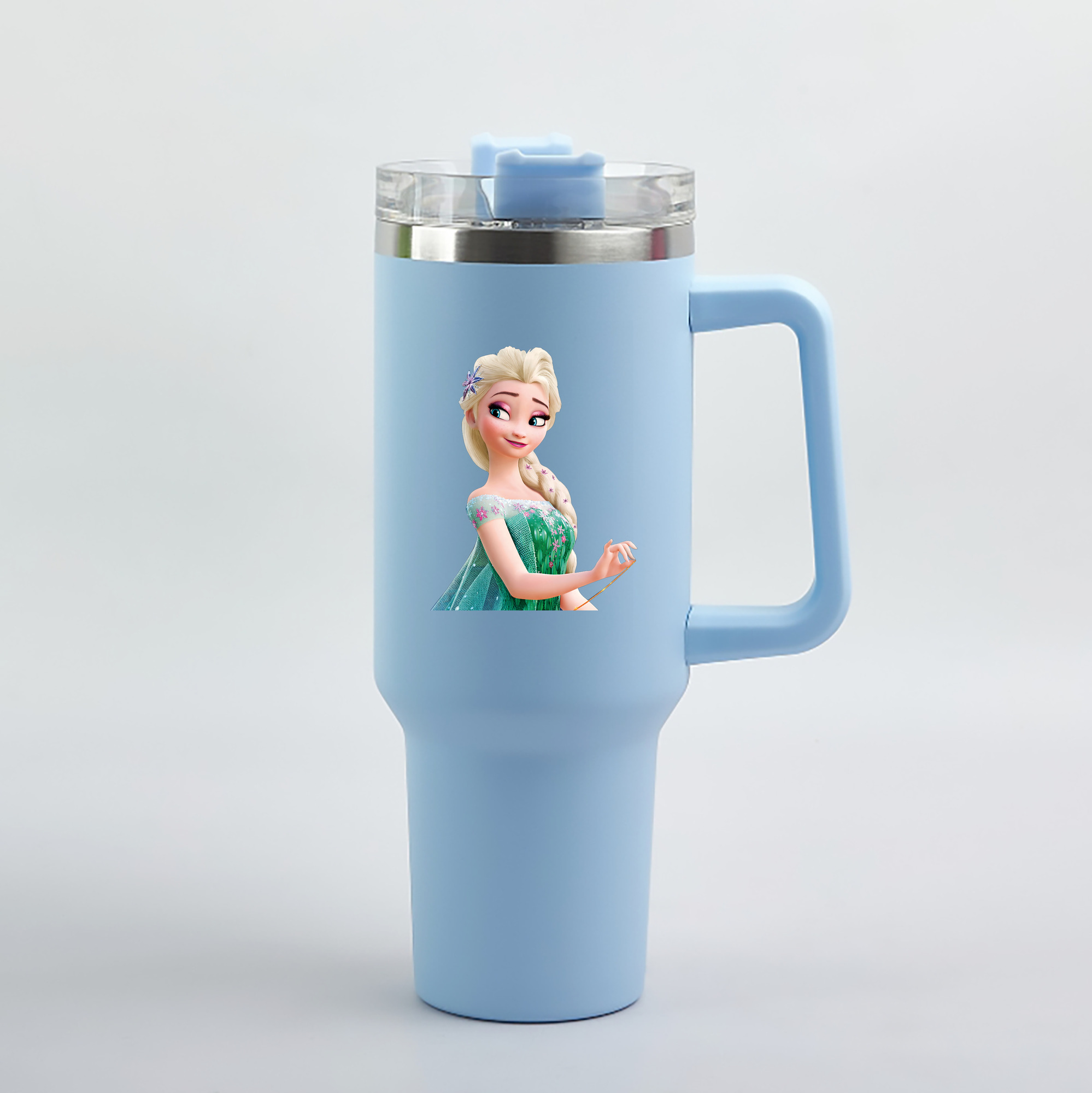 （画像用） アナと雪の女王 アンナ エルサ Frozen Anna Elsa 1200mL車用タンブラー（カラープリント）