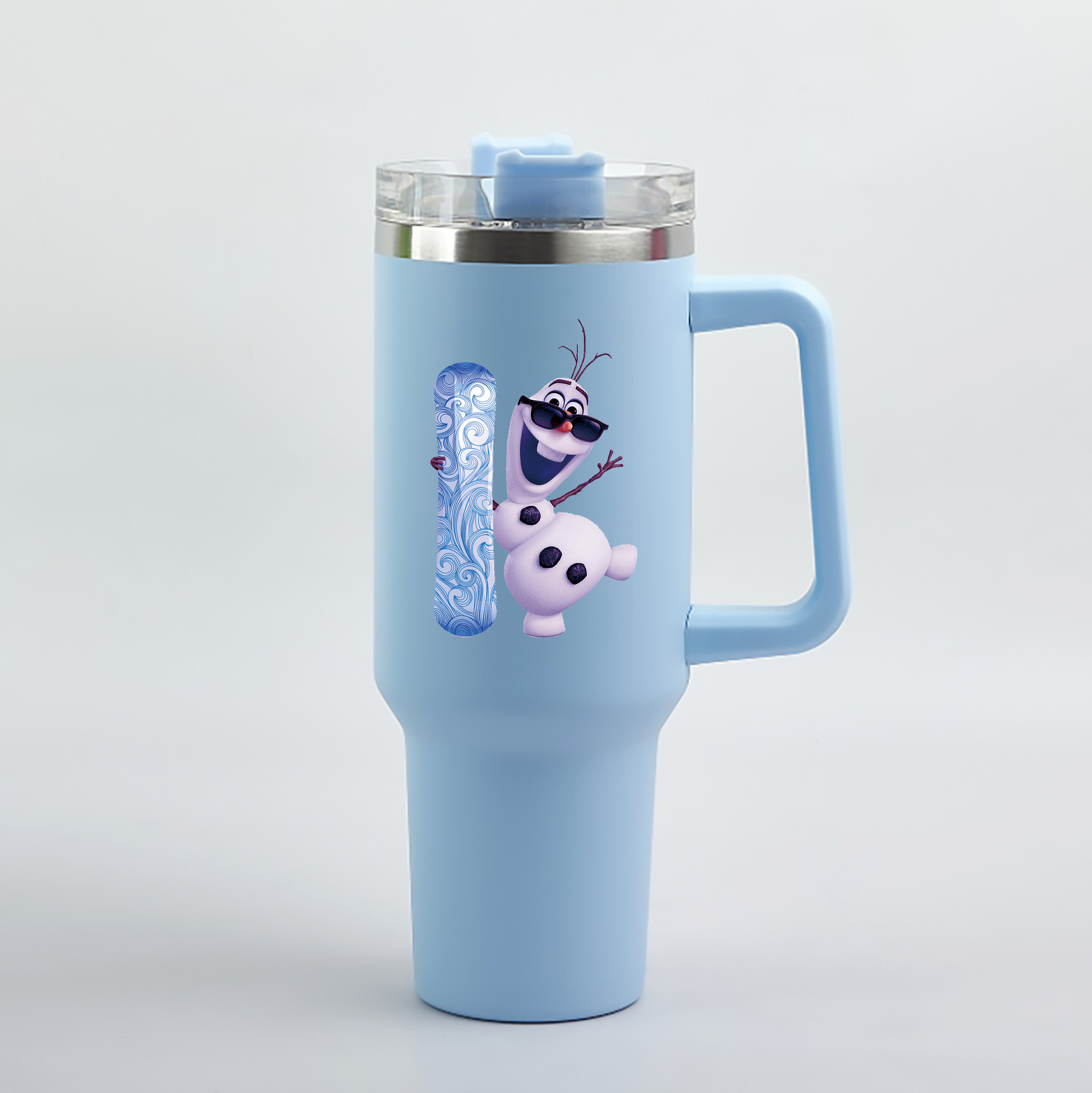 （画像用） アナと雪の女王 アンナ エルサ Frozen Anna Elsa 1200mL車用タンブラー（カラープリント）