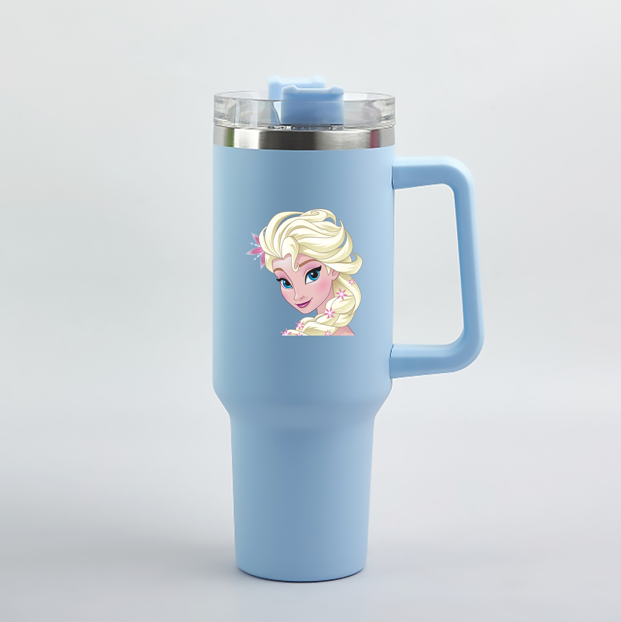 （画像用） アナと雪の女王 アンナ エルサ Frozen Anna Elsa 1200mL車用タンブラー（カラープリント）