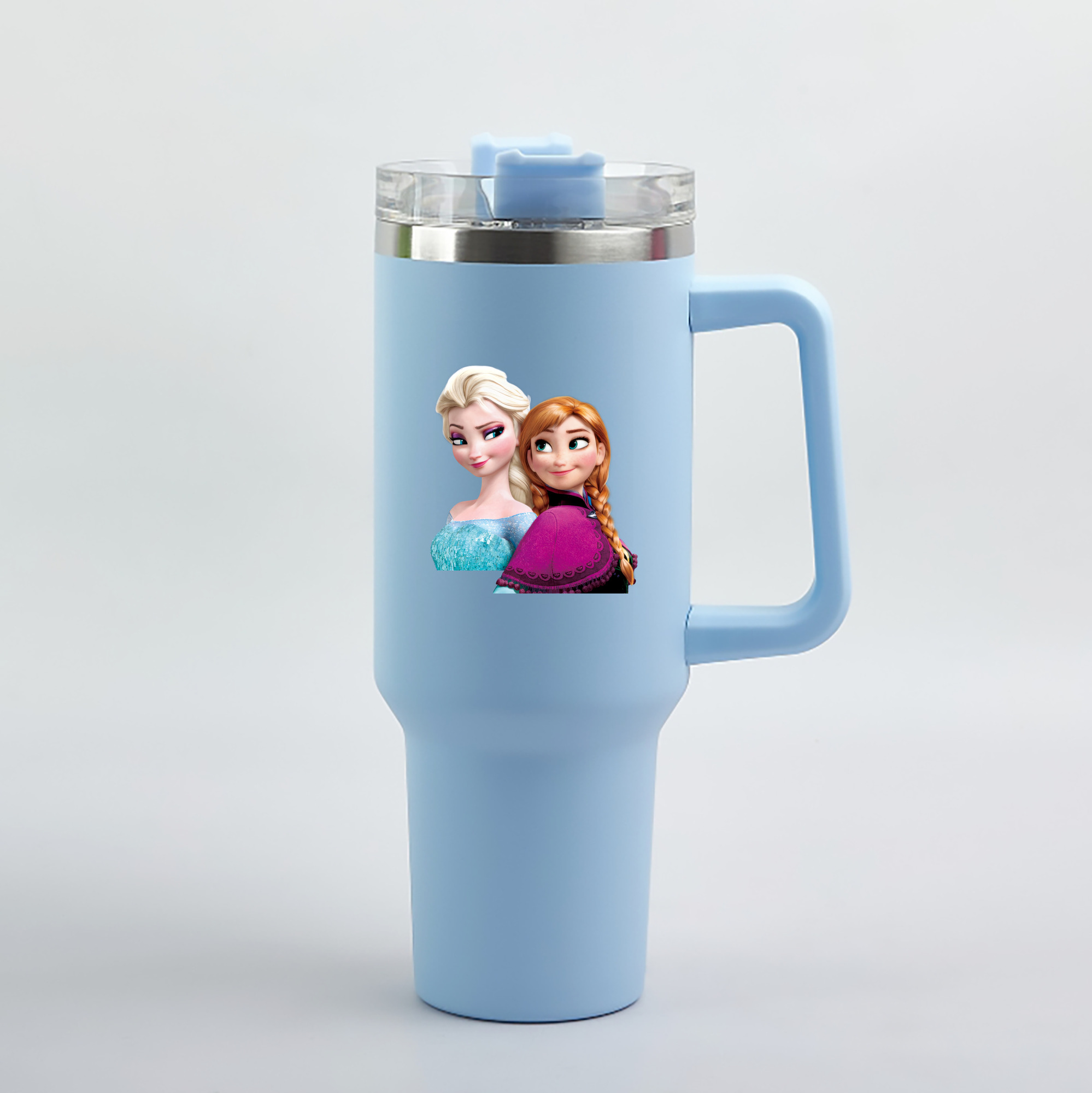 （画像用） アナと雪の女王 アンナ エルサ Frozen Anna Elsa 1200mL車用タンブラー（カラープリント）