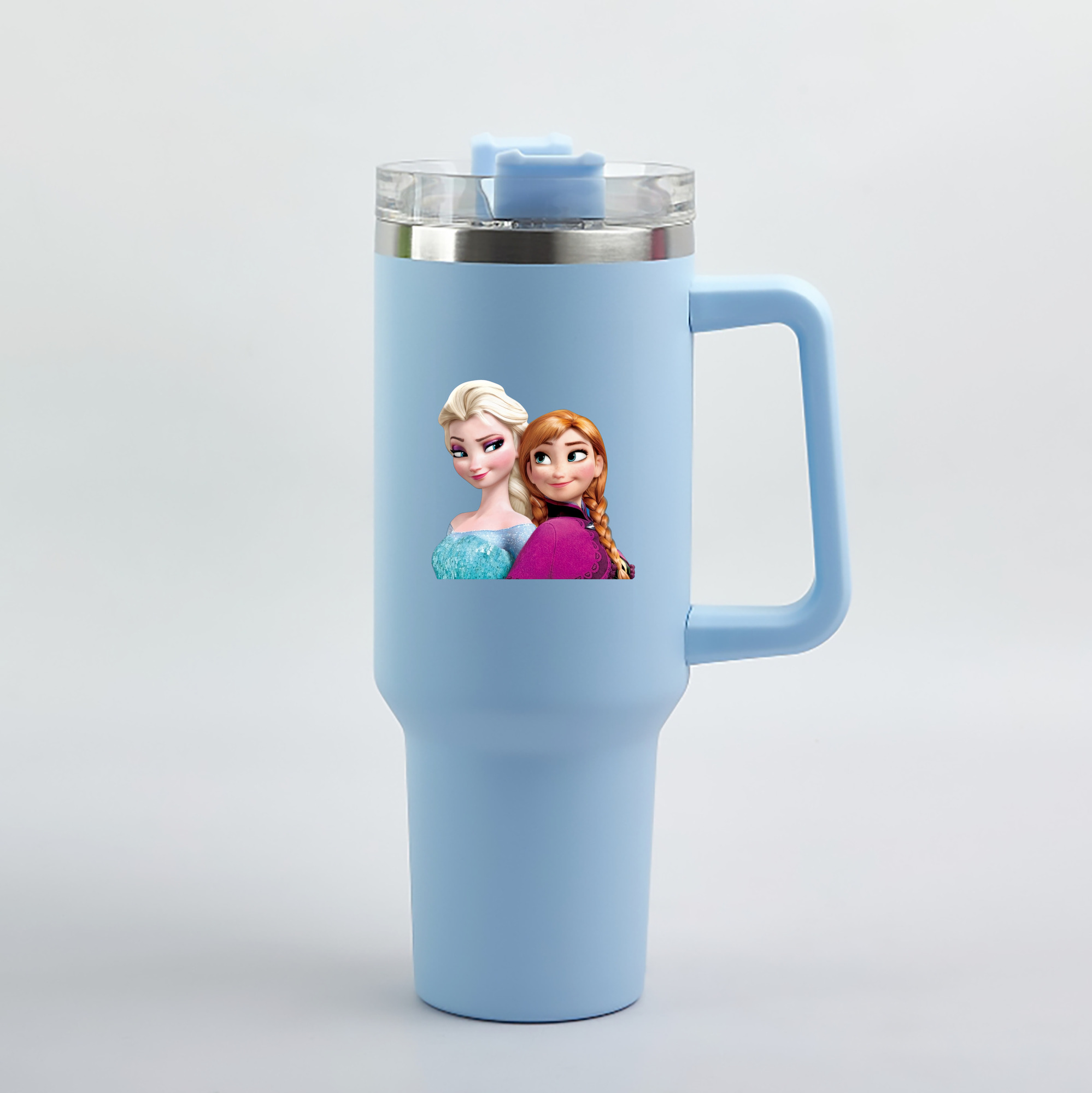（画像用） アナと雪の女王 アンナ エルサ Frozen Anna Elsa 1200mL車用タンブラー（カラープリント）