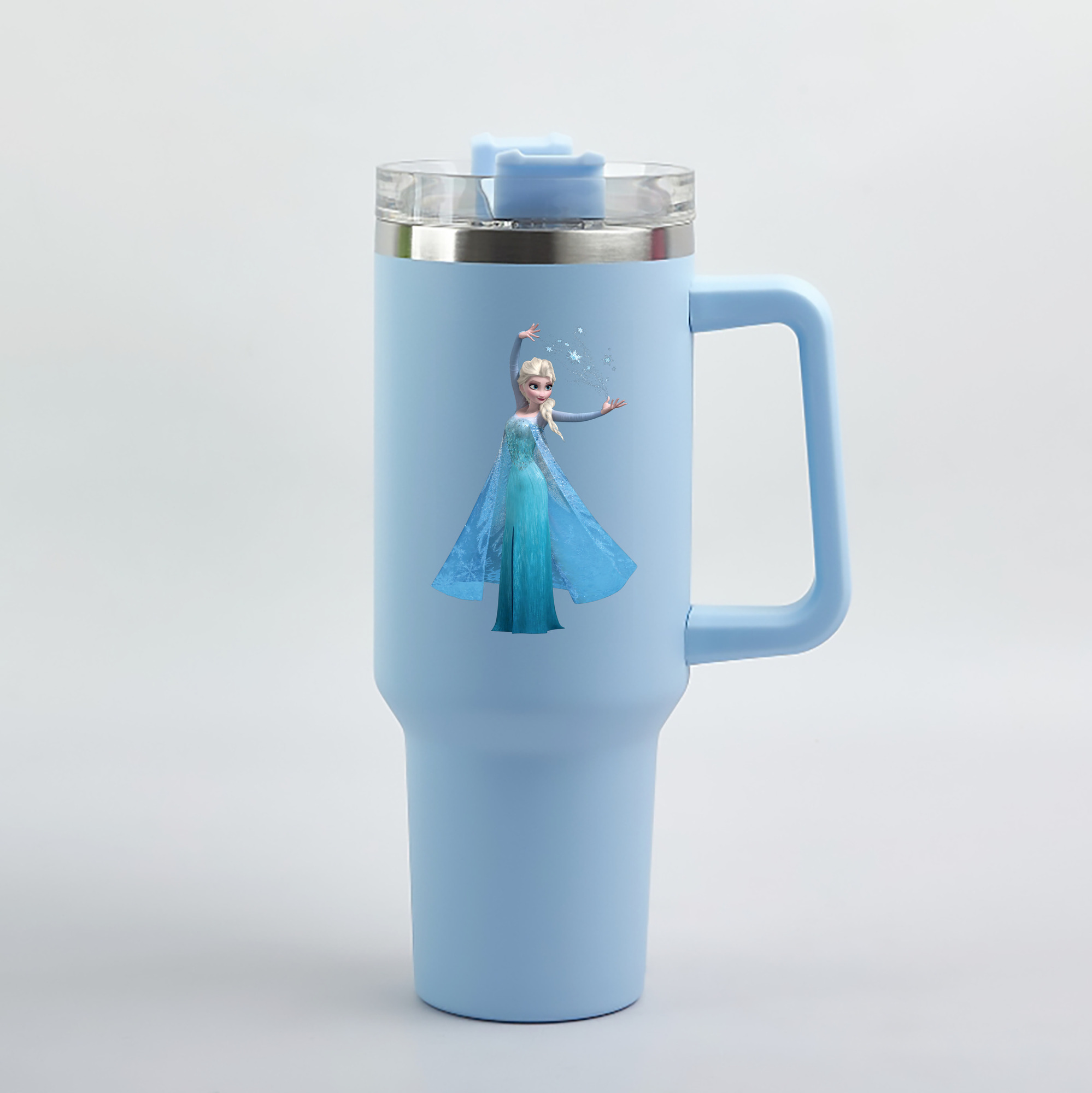 （画像用） アナと雪の女王 アンナ エルサ Frozen Anna Elsa 1200mL車用タンブラー（カラープリント）